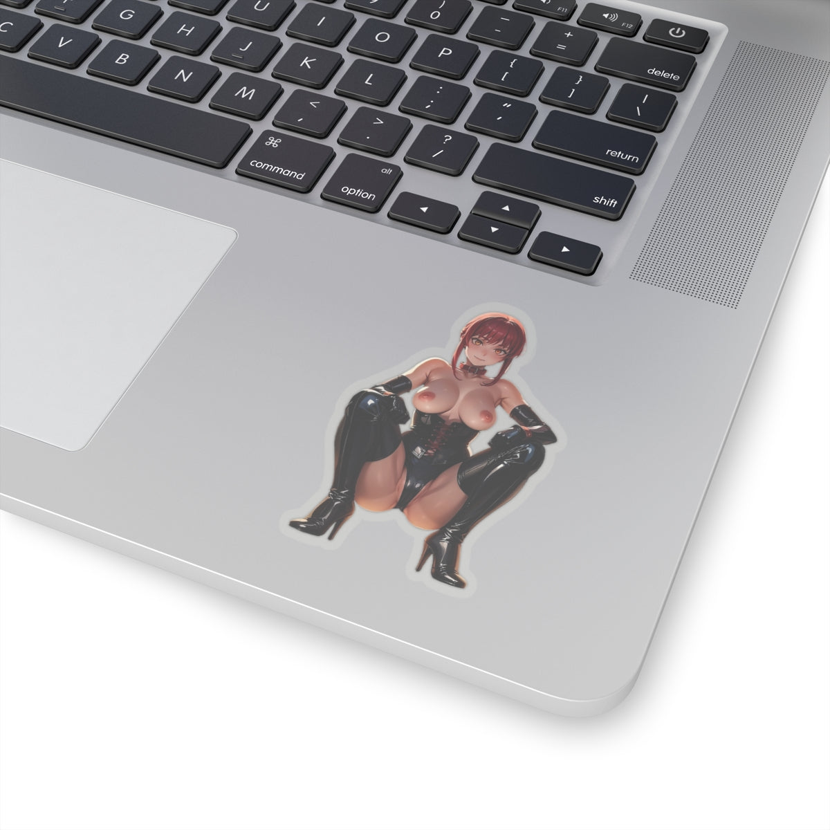 Lewd Anime Girl Sticker | Naked Makima | Uncensored Anime | Lewd | Rule 34 | Otaku | Waifu | Leather | Hentai Sticker | Squat | Dominatrix | BDSM