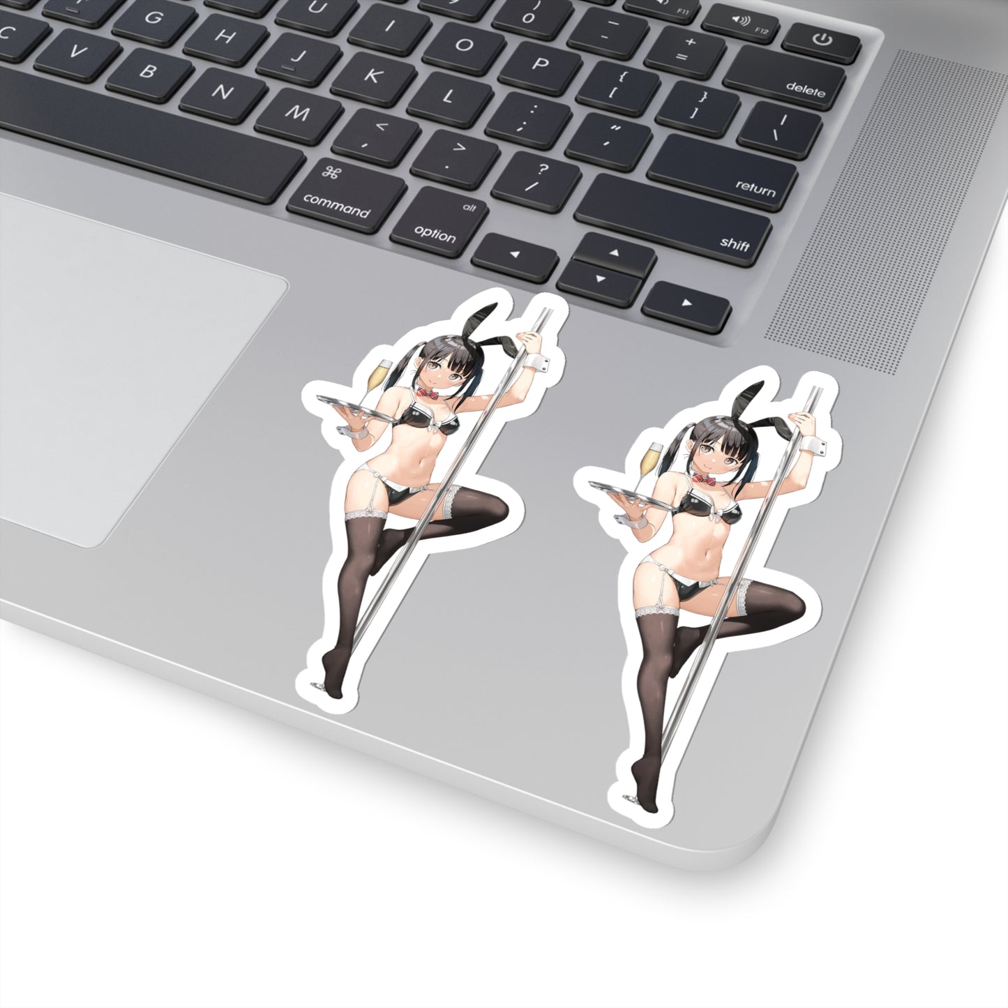 Lewd Maid Sticker | 2 Stickers For The Price Of 1 | Stripper | Bunny Ears | Sexy Anime Sticker | Lewd Anime Sticker | Otaku | Waifu | Pole Dancing | Funny Anime Sticker