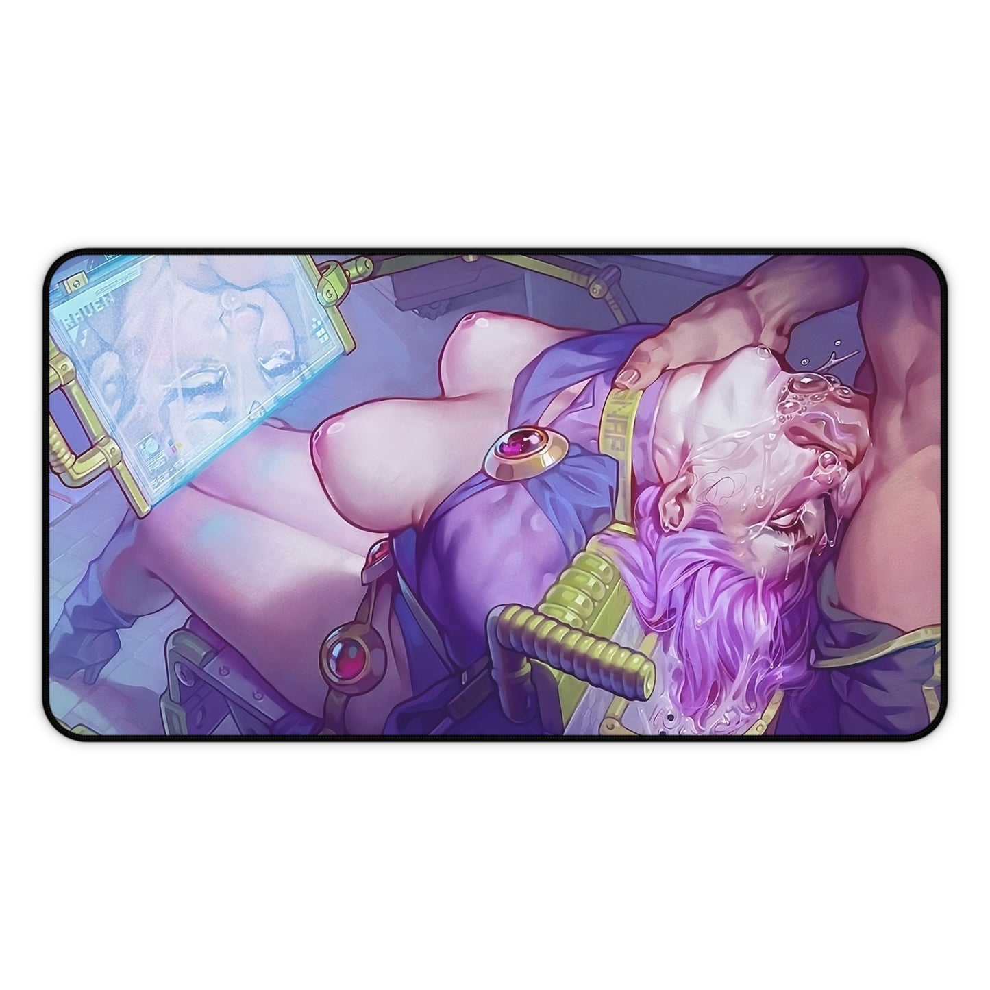 Lewd Mouse Pad | Raven | NSFW | Deepthroat | Blowjob | Ecchi | Waifu | Sexy Playmat | Tears | Crying | Naked Tits | Rough Sex