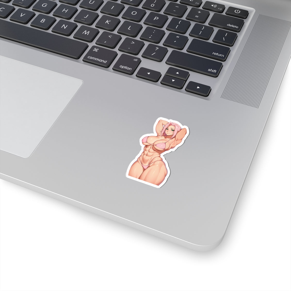 Muscle Sakura Sticker | Muscle Mommy | Waifu Sticker | Sexy Anime Sticker | Lewd Anime Sticker | Otaku | Waifu