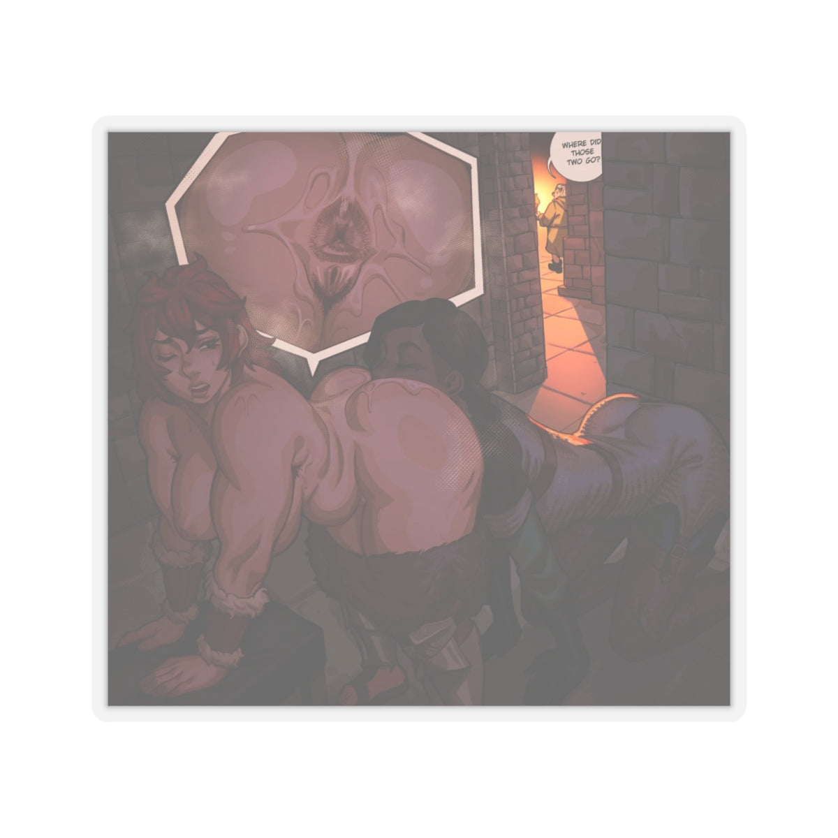 Hentai Sticker | Yuri | Hentai NSFW Sticker | Lesbian Pussy Eating