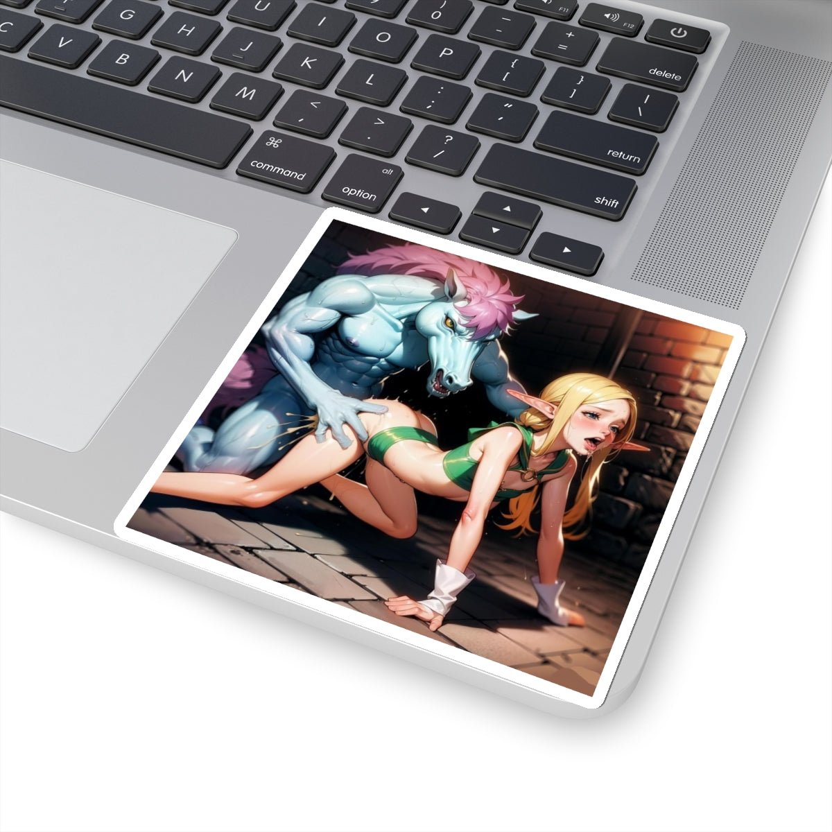 Sexy Anime Sticker | Centaur | Elf Girl | Monster | Lewd Anime Sticker | Hentai Sticker | Small Tits