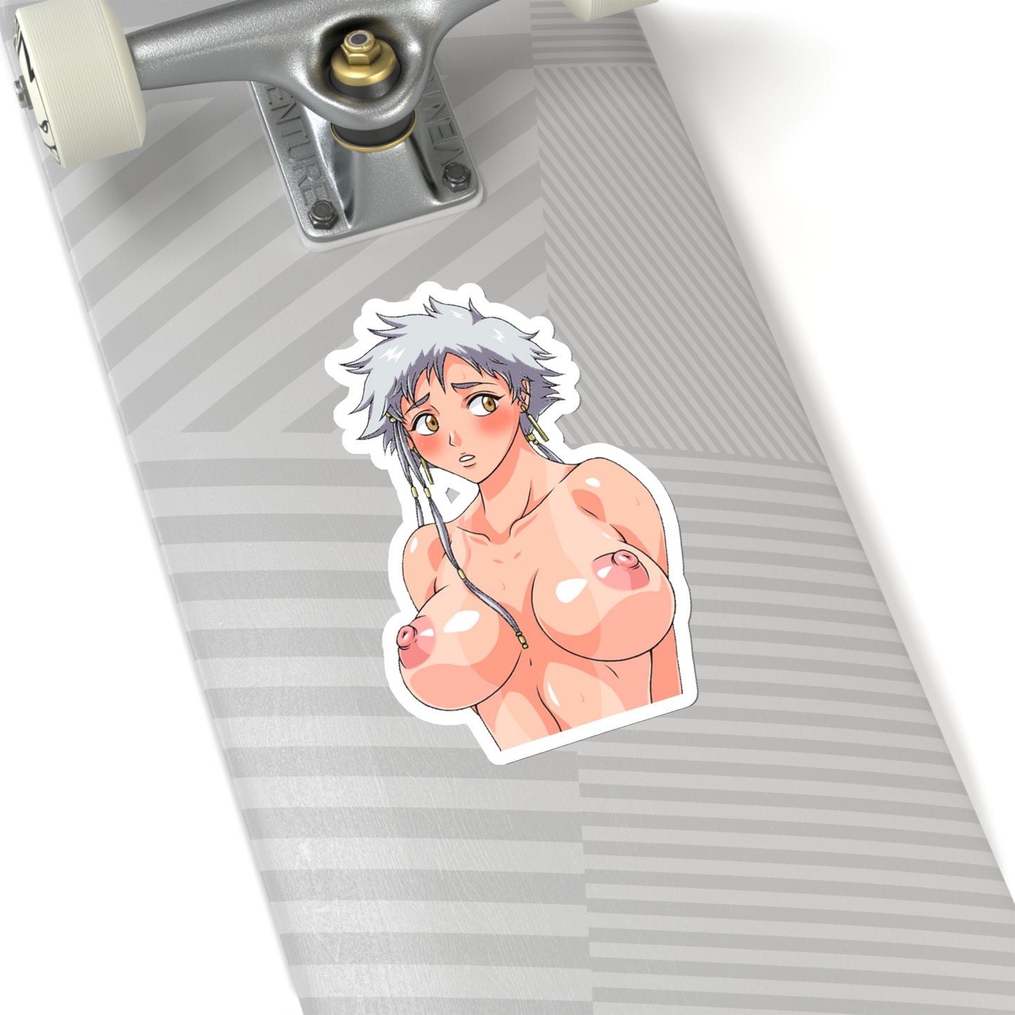 Lewd Isane Kotetsu Sticker | Tits | Boobs | Kiss-Cut Sticker | Bleach Sticker | Uncensored Anime | Sexy Anime Sticker | Lewd Anime Sticker | Otaku | Waifu