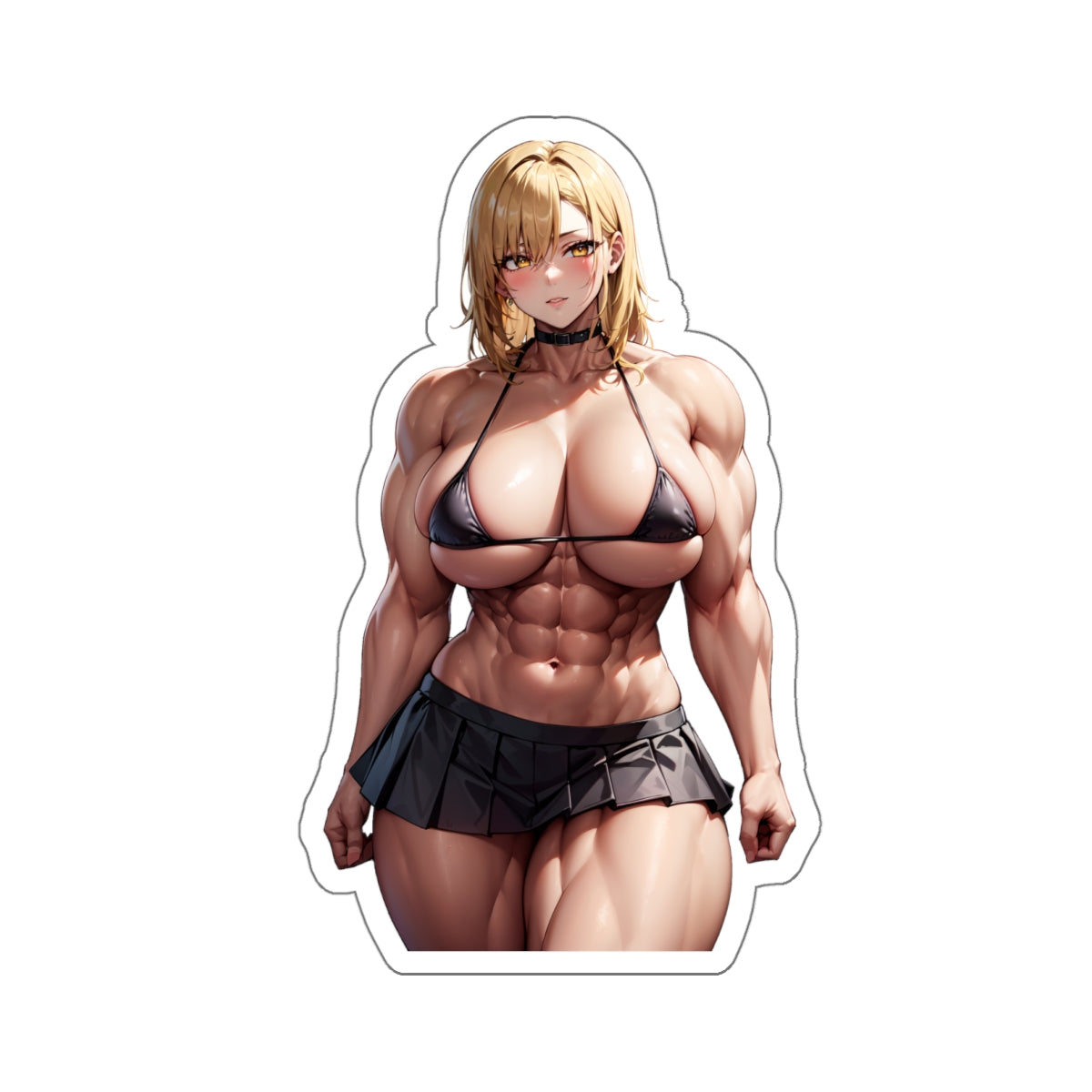 Sexy Anime Sticker | Muscle Girl | Lewd Anime Sticker | Lewd Sticker | Sexy Waifu Sticker | Muscle Mommy | Muscular | Muscles