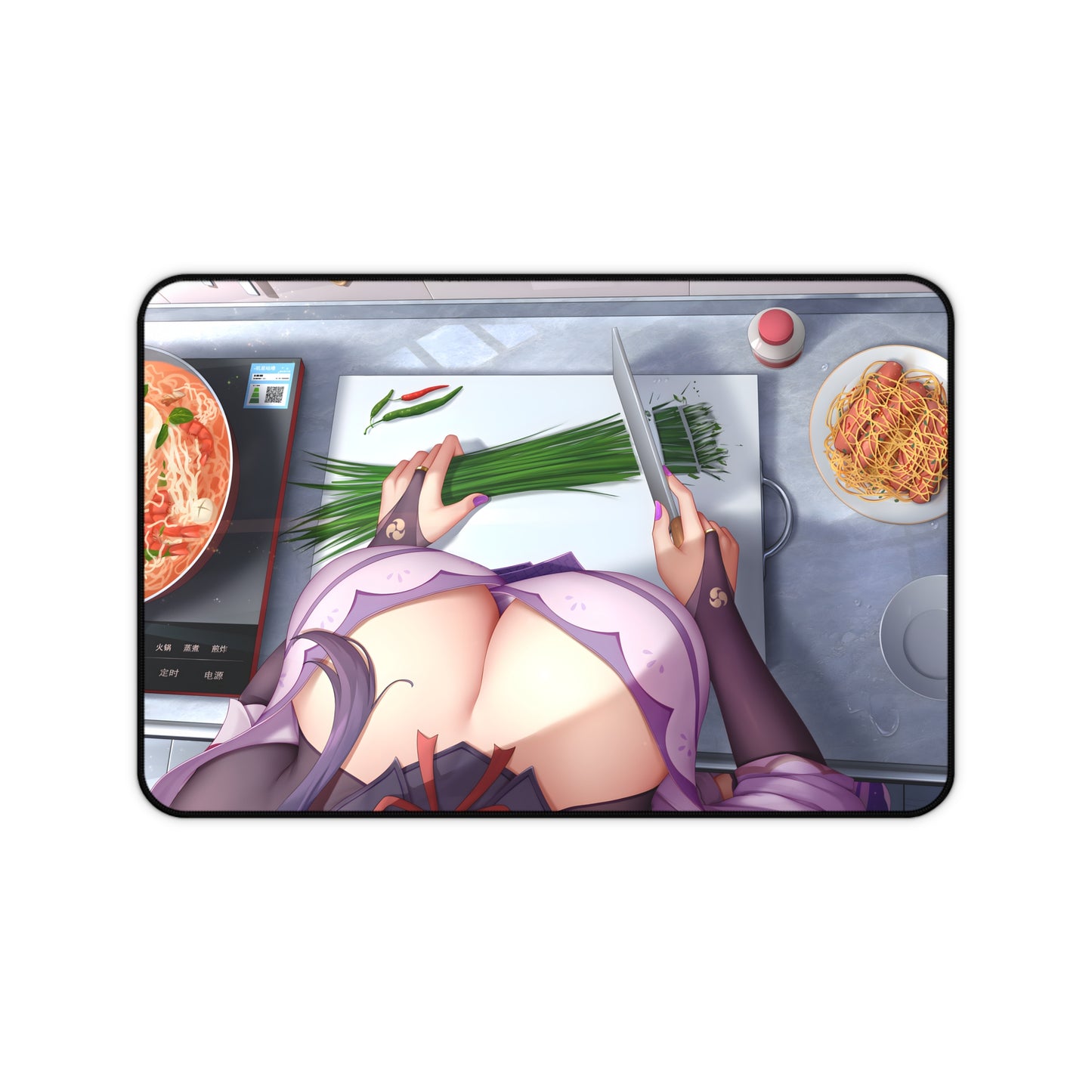 Sexy Mouse Pad | Raiden Shogun | Genshin Impact | Ecchi | Waifu | Knife | Food | Kitchen | Ecchi | Waifu | Ahegao | Sexy Playmat | Erotic