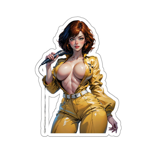 Sexy April O'Neil Sticker | Sexy Anime Sticker | Lewd Sticker | Lewd Anime Sticker | Sexy Sticker