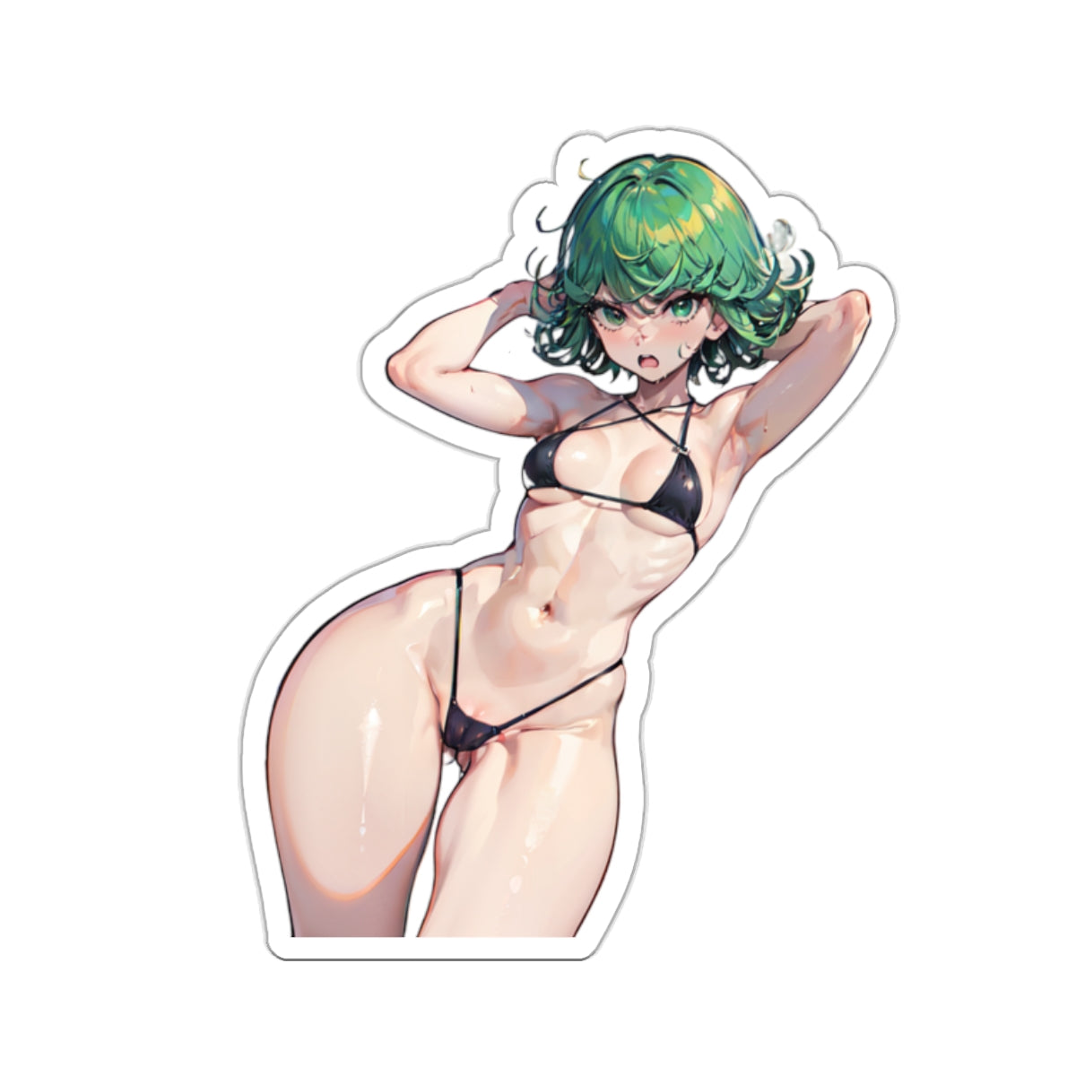 Sexy Anime Sticker | Tatsumaki | Lewd Sticker | Sexy Waifu Sticker | Small Tits | OPM | Bikini