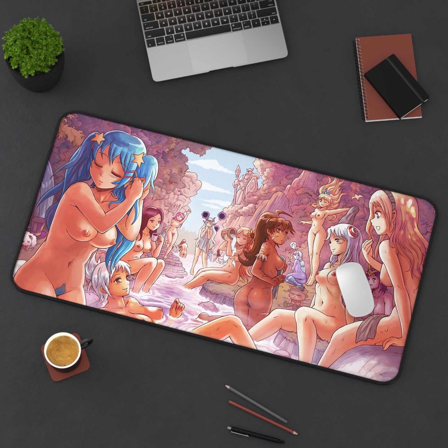 Lewd Anime Mousepad | League Of Legends Rule34 | NSFW | Harem | Onsen | Sento | Sexy Playmat | Lol | Tits | Boobs | Naked Anime Girls | Ecchi | Waifu | Otaku