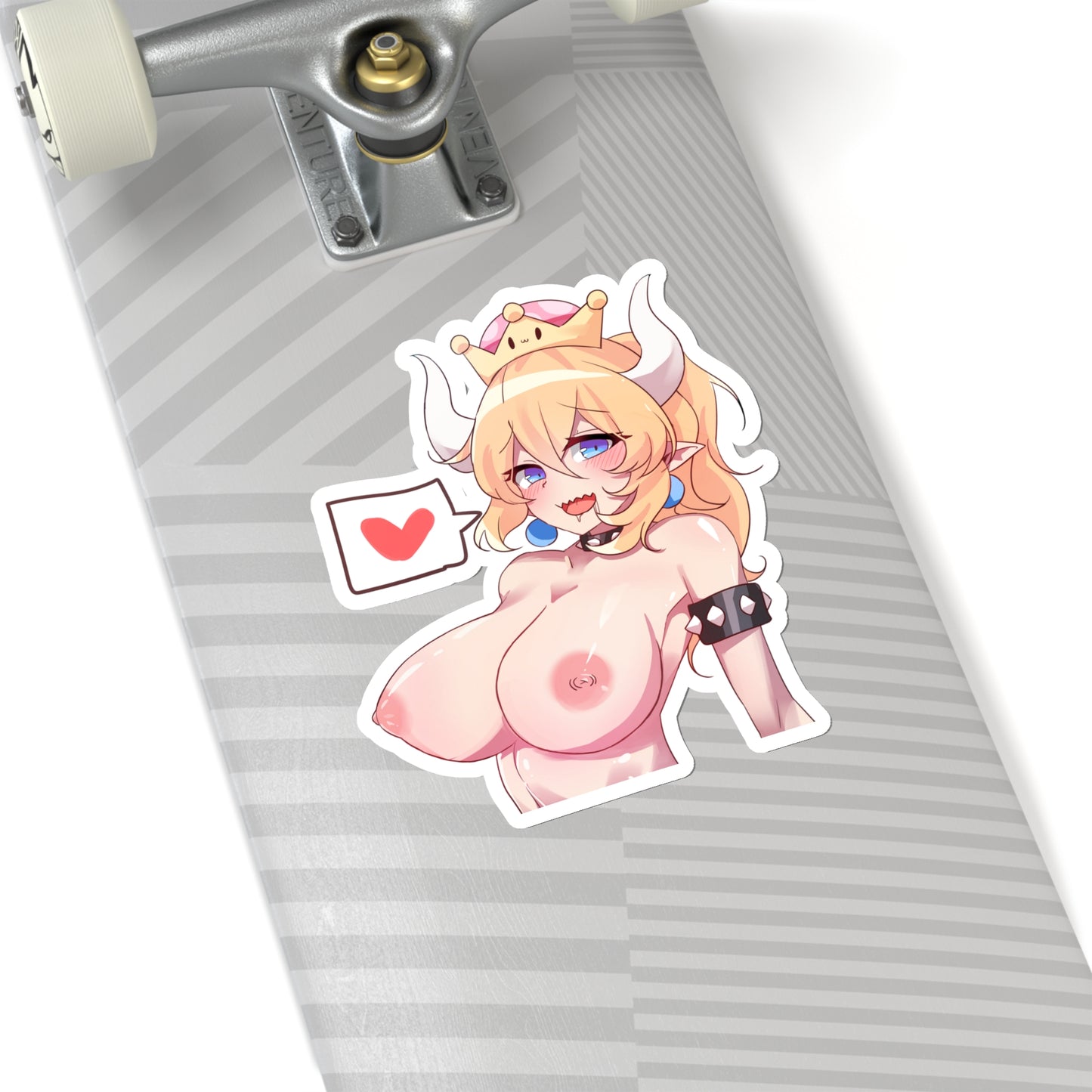 Sexy Bowsette Sticker | Lewd Anime Sticker | Kiss-Cut Sticker | Lewd Bowsette | Otaku | Waifu | Tits | Uncensored Anime | Mario | Tits | Love | Heart | Sexy Anime Sticker