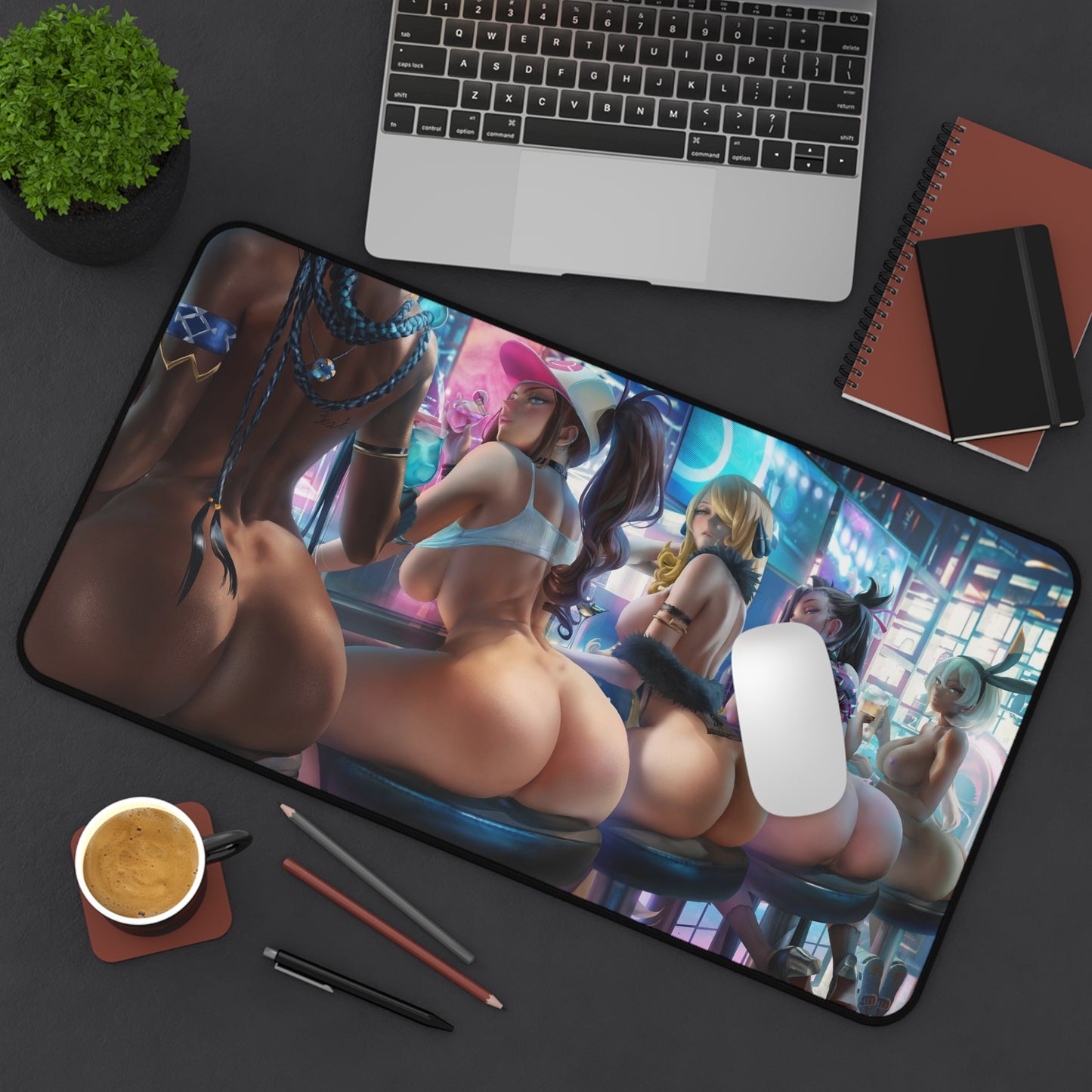 Hentai Mouse Pad | Trainer Girls | Sexy Ass Girls | Sexy Desk Mat | Uncensored Mousepad | NSFW Desk Mat | Nude Anime Girls