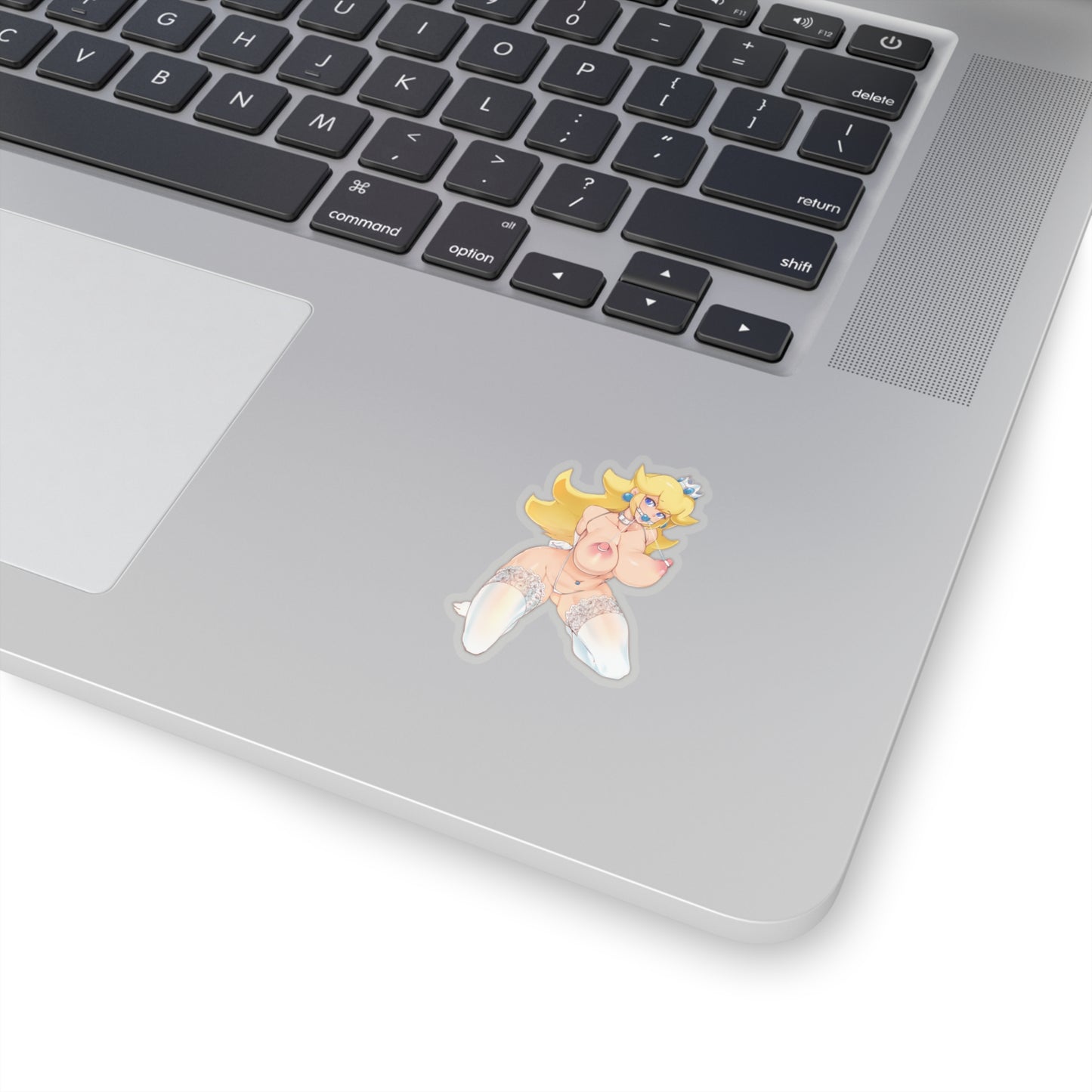 Lewd Peach Sticker | Naked Tits | Piercing | Gag Ball | Naked Anime Sticker | Uncensored Anime | Lewd Anime Sticker | Sexy Anime Sticker | Mario | Otaku | Waifu