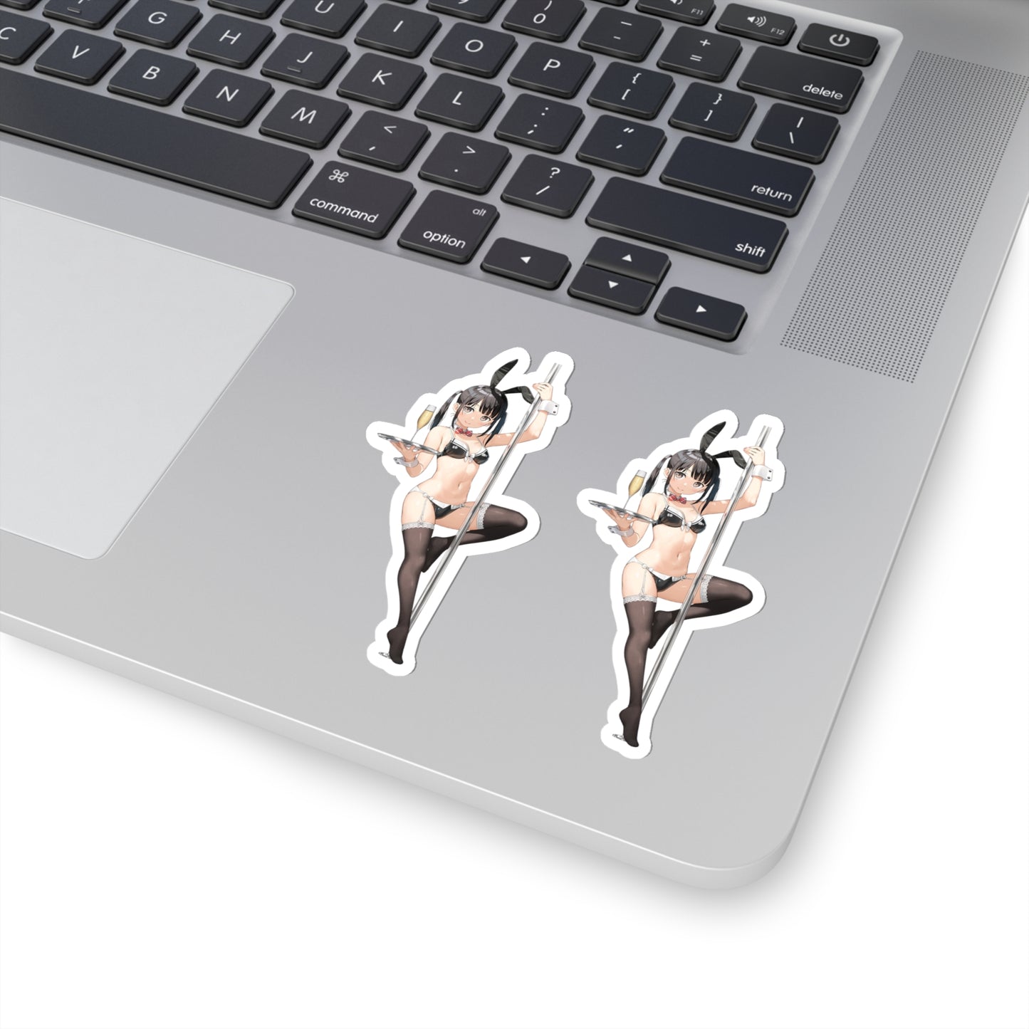 Lewd Maid Sticker | 2 Stickers For The Price Of 1 | Stripper | Bunny Ears | Sexy Anime Sticker | Lewd Anime Sticker | Otaku | Waifu | Pole Dancing | Funny Anime Sticker