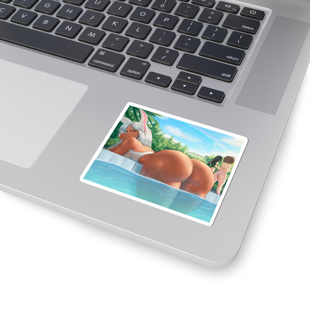 Waifu Sticker | Hentai Girls Sticker | MHA Bunny Girl Ebony brown skin