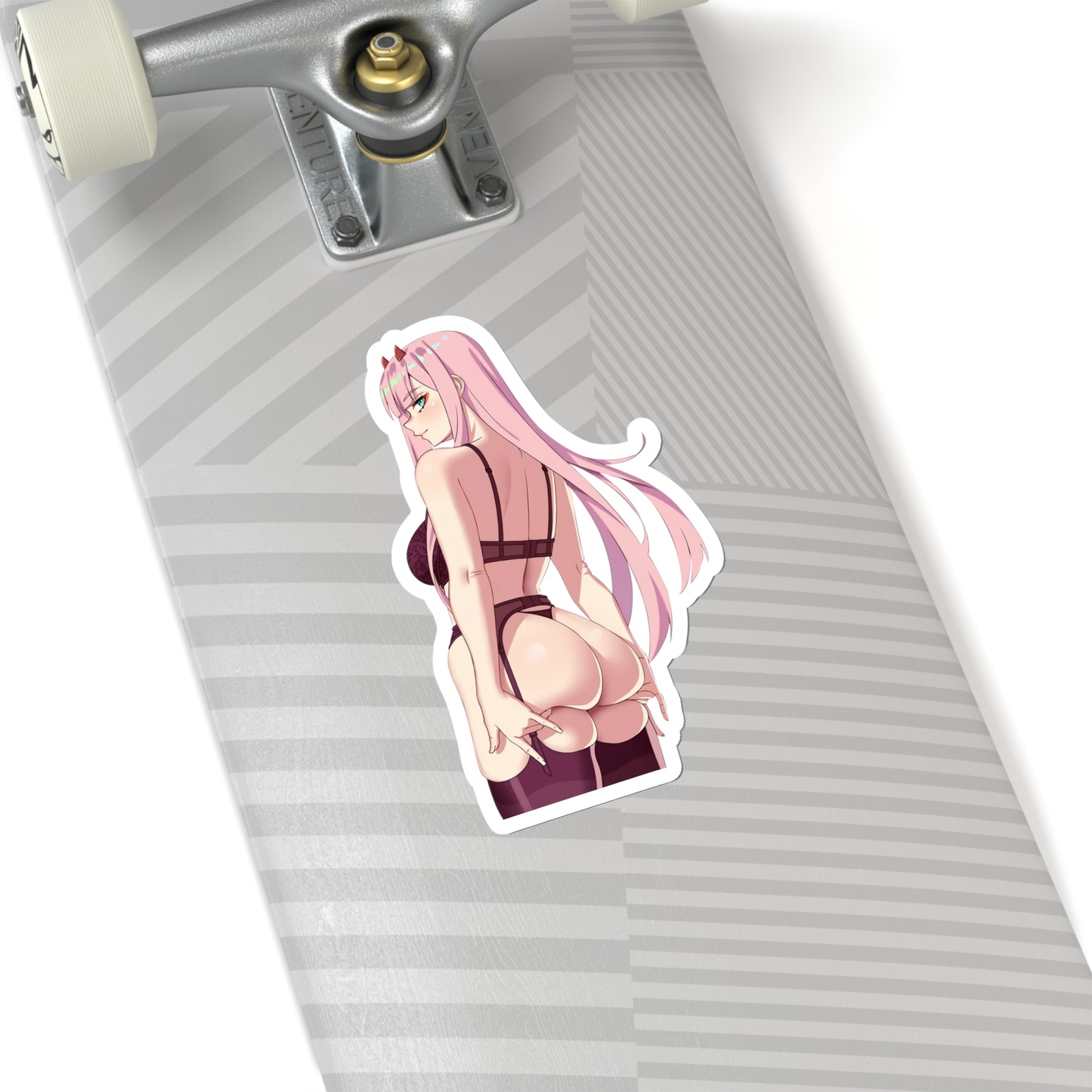 Lewd Anime Girl Sticker | Kiss-Cut Sticker | Zero Two | Ass Lift | Anime Ass | Butt | Zero 2 |