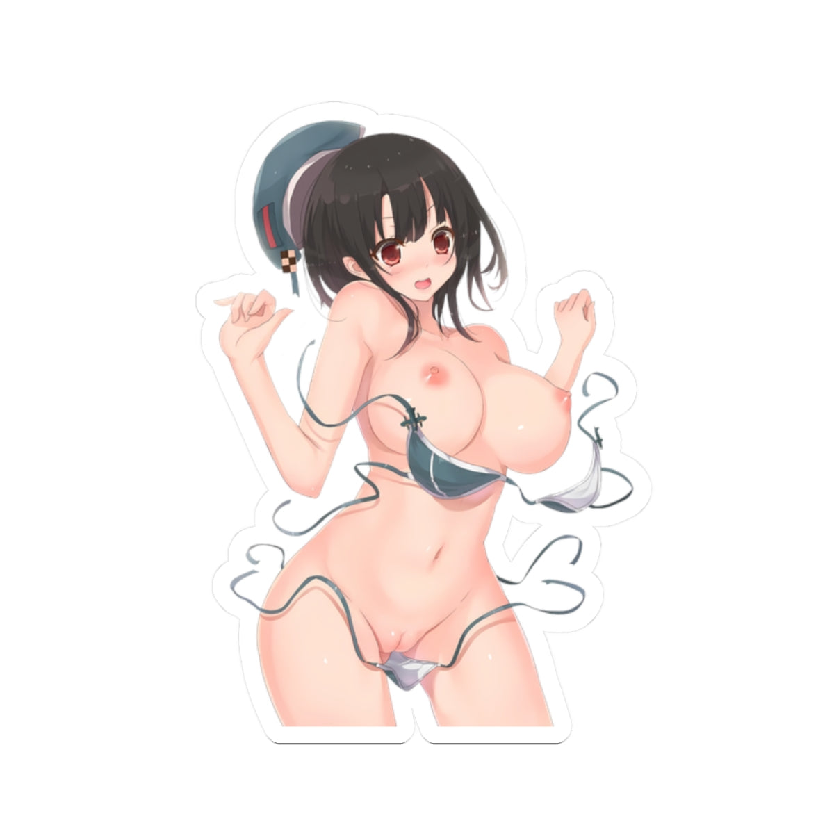 Waifu Sticker | Hentai Girls Sticker | Tits Bikini
