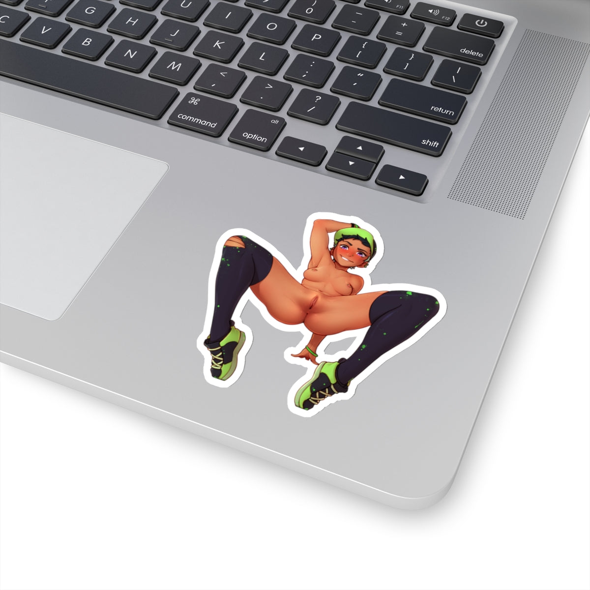 Sexy Waifu Sticker |Sexy Ebony | E-Girl | Brown SKin | Sexy Anime Sticker | Lewd Anime Sticker | Otaku | Waifu | Waifu Sticker | Nipple Piercings