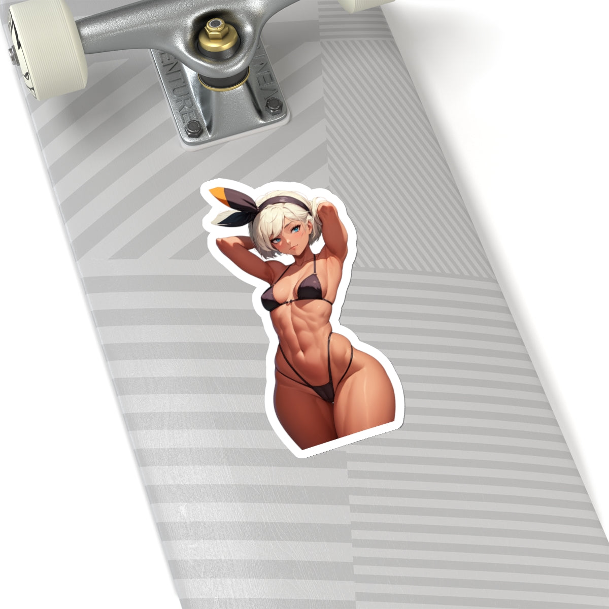 Sexy Waifu Sticker | Bea | Muscle Mommy | Sexy Anime Sticker | Lewd Anime Sticker | Otaku | Waifu | Waifu Sticker | Sexy Ebony | Bikini