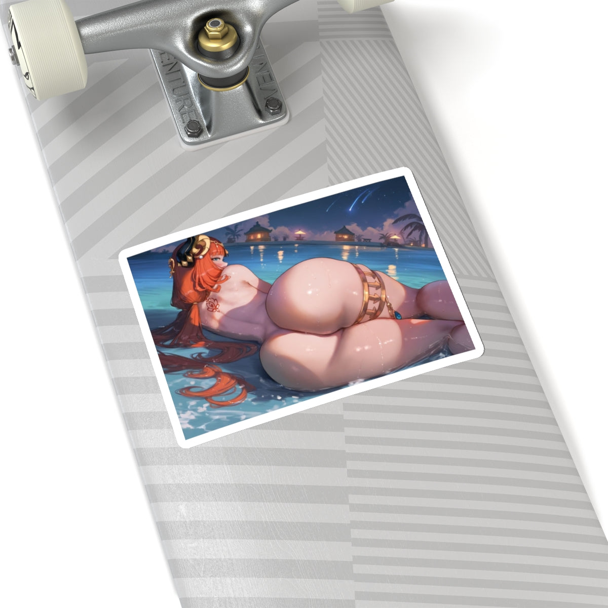 Sexy Anime Sticker | Big Ass | Lewd Anime Sticker | Hentai Sticker | Beautiful | Red Hair | Water