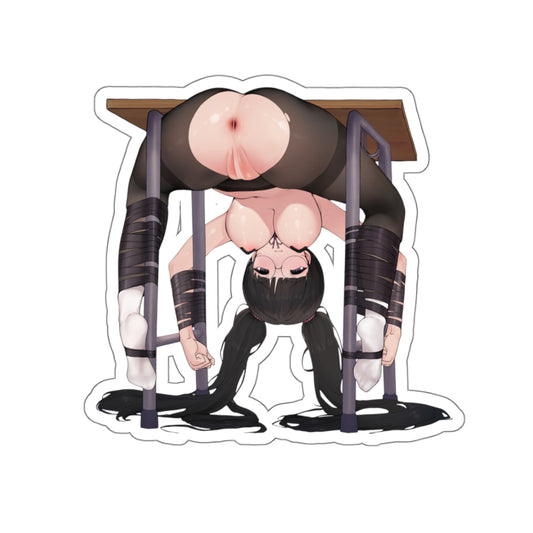 Lewd Anime Girl Sticker | Hentai Sticker | Lewd | Rule 34 | Otaku | Waifu | Constrained | Bondage | Cum Dump | Nipple Piercing | BDSM | Slave | Rayasi