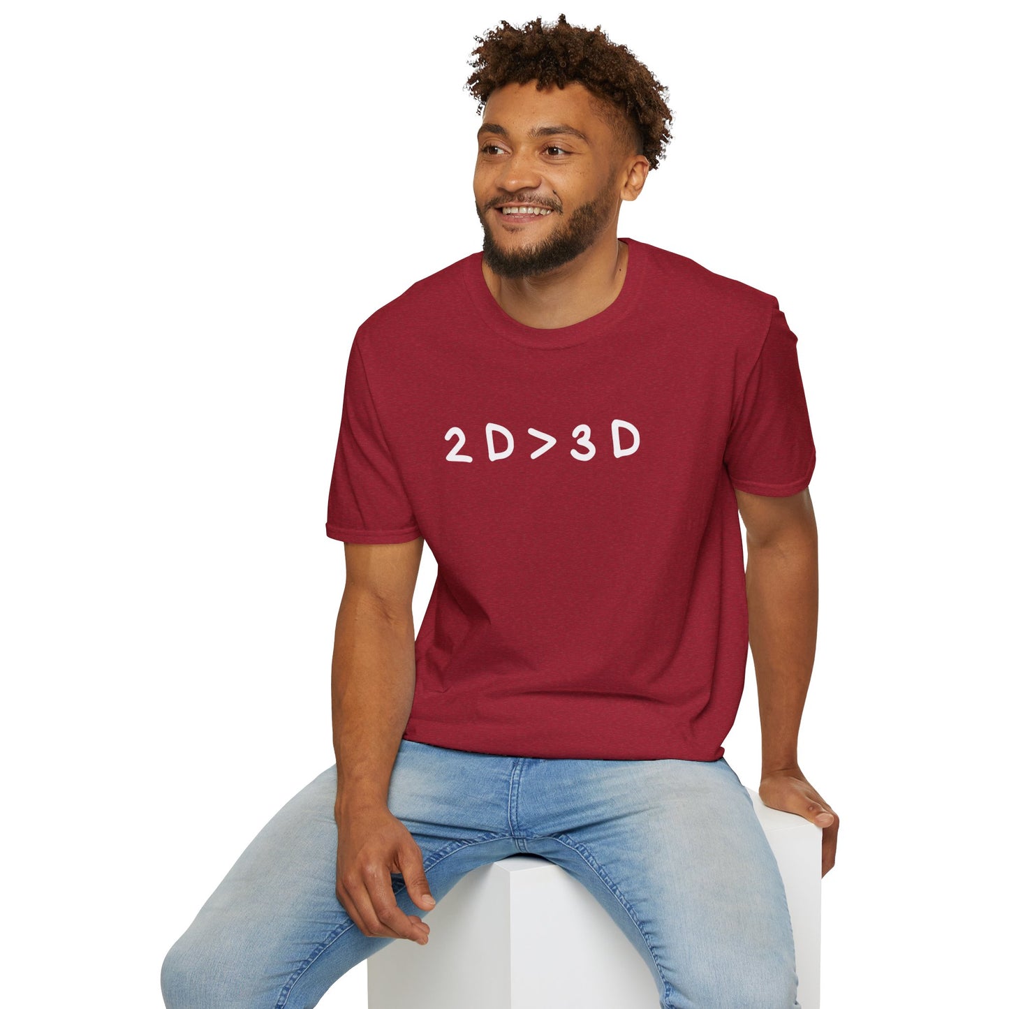 2D>3D T-Shirt | Anime T-Shirt | Anime Merch | Funny Anime Shirt | Otaku | Weeb | Funny