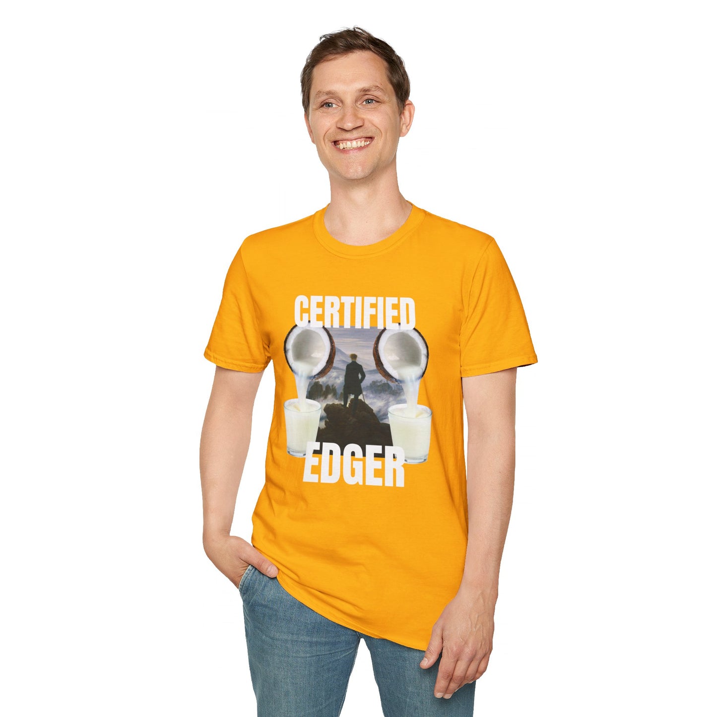 Certified Edger T-Shirt, Funny  T-Shirt, No Nut November