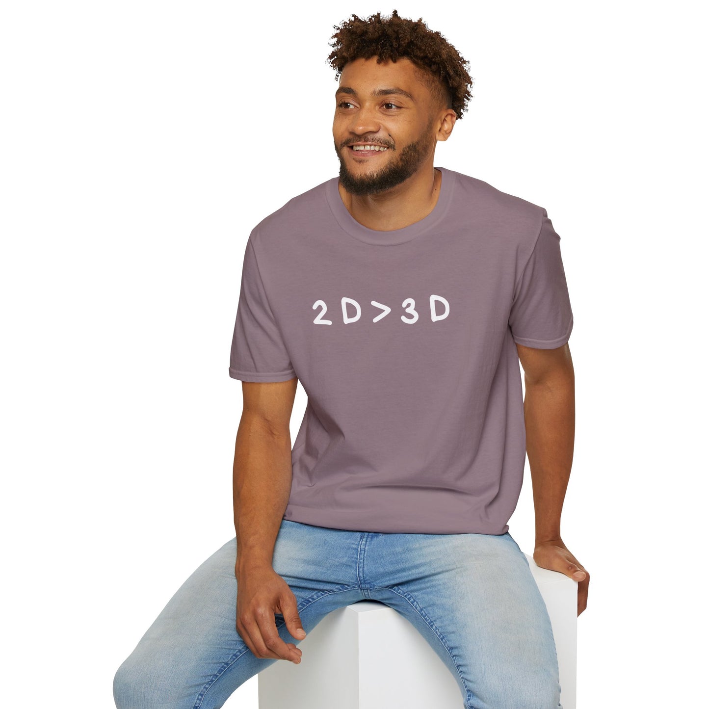 2D>3D T-Shirt | Anime T-Shirt | Anime Merch | Funny Anime Shirt | Otaku | Weeb | Funny