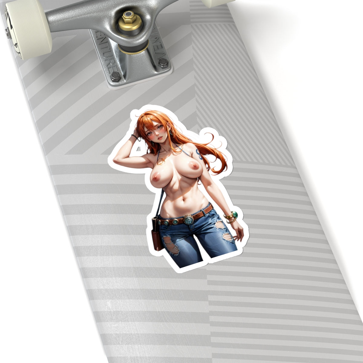 Sexy Anime Sticker | Nami | Lewd Anime Sticker | Lewd Sticker | Sexy Waifu Sticker | Nude Anime Girl | FairyAI | Ginger | Red Hair