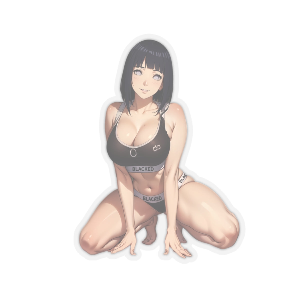 Sexy Anime Sticker | Hinata | Lewd Anime Sticker | Lewd Sticker | Sexy Waifu Sticker | Blacked | SAMSARA_AI