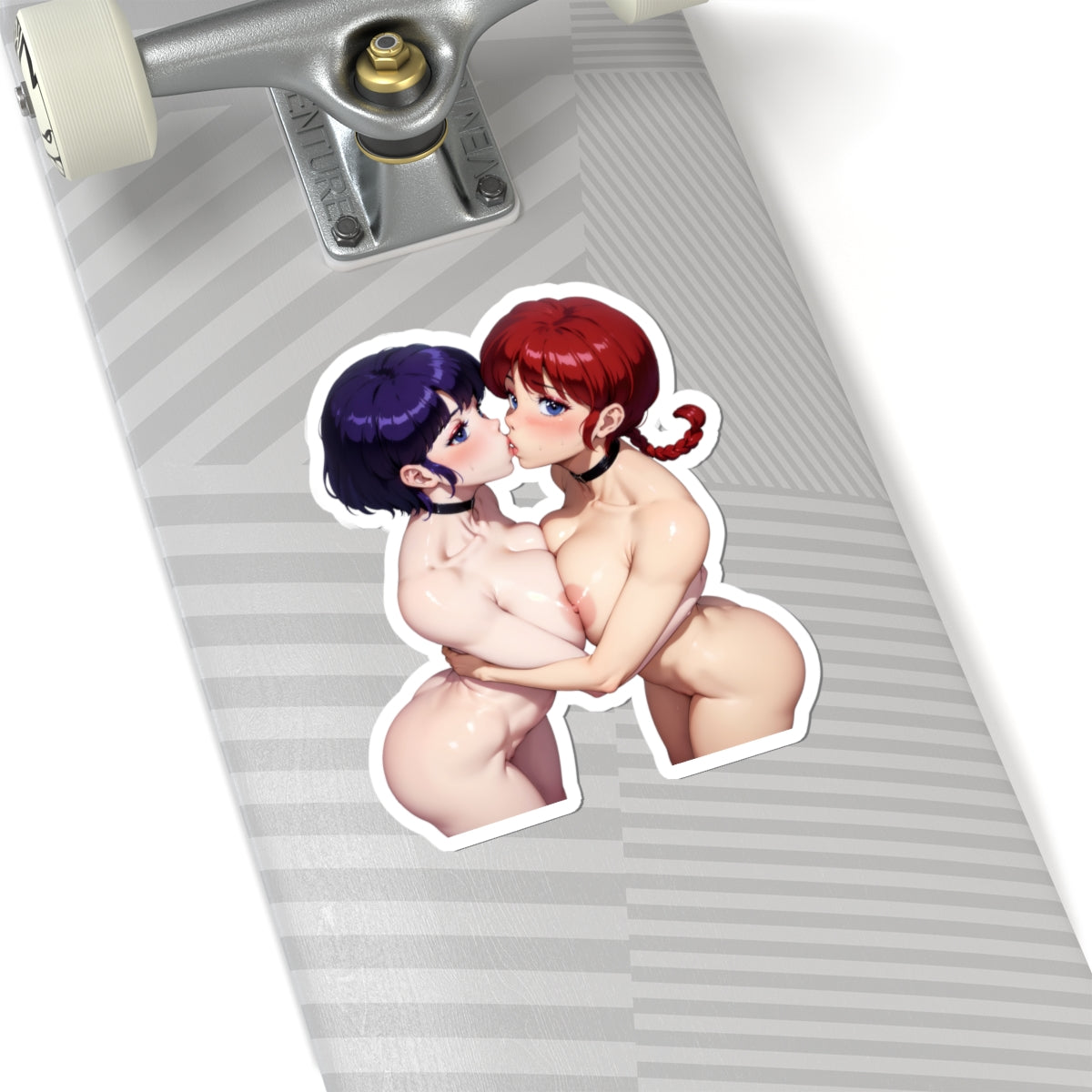 Waifu Sticker | Hentai Girls Sticker | Yuri | Hentai | Kissing