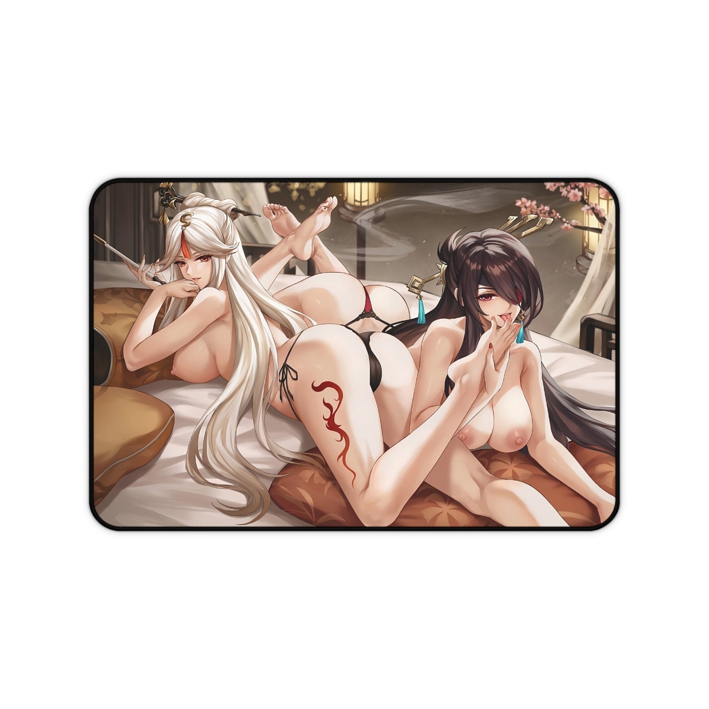 Lewd Mouse Pad | Sucking Toes | Genshin Impact | Ecchi | Waifu | Otaku | Weeb | Foot Fetish | Feet Fetish | Feet | Foot | Tits