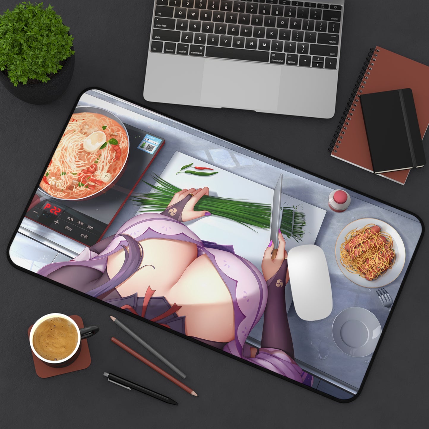 Sexy Mouse Pad | Raiden Shogun | Genshin Impact | Ecchi | Waifu | Knife | Food | Kitchen | Ecchi | Waifu | Ahegao | Sexy Playmat | Erotic