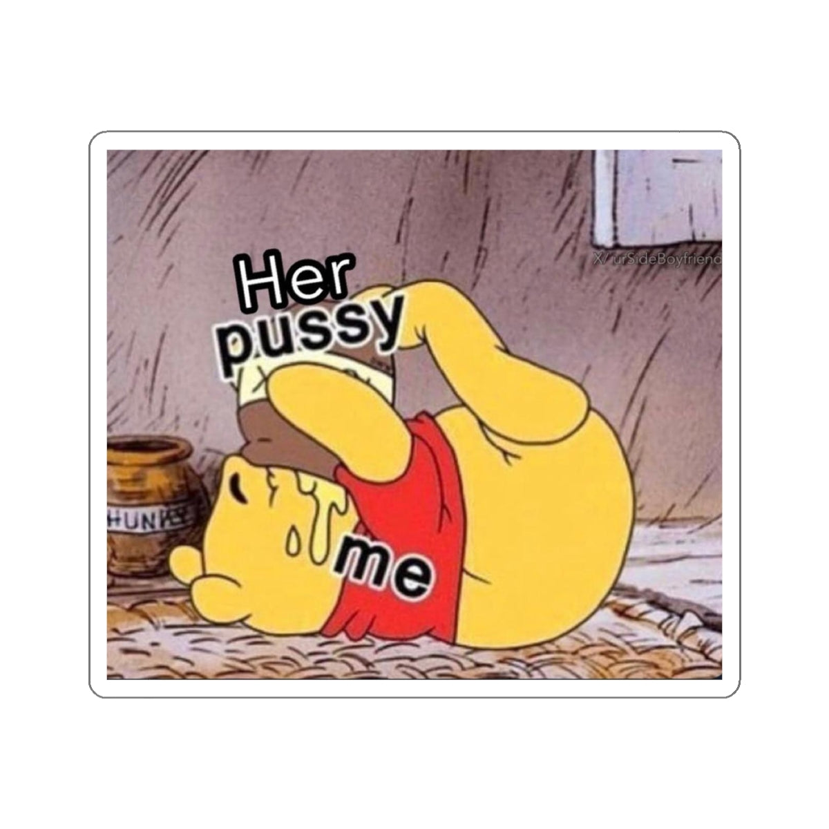 Funny Meme Sticker | Pussy Eating Meme