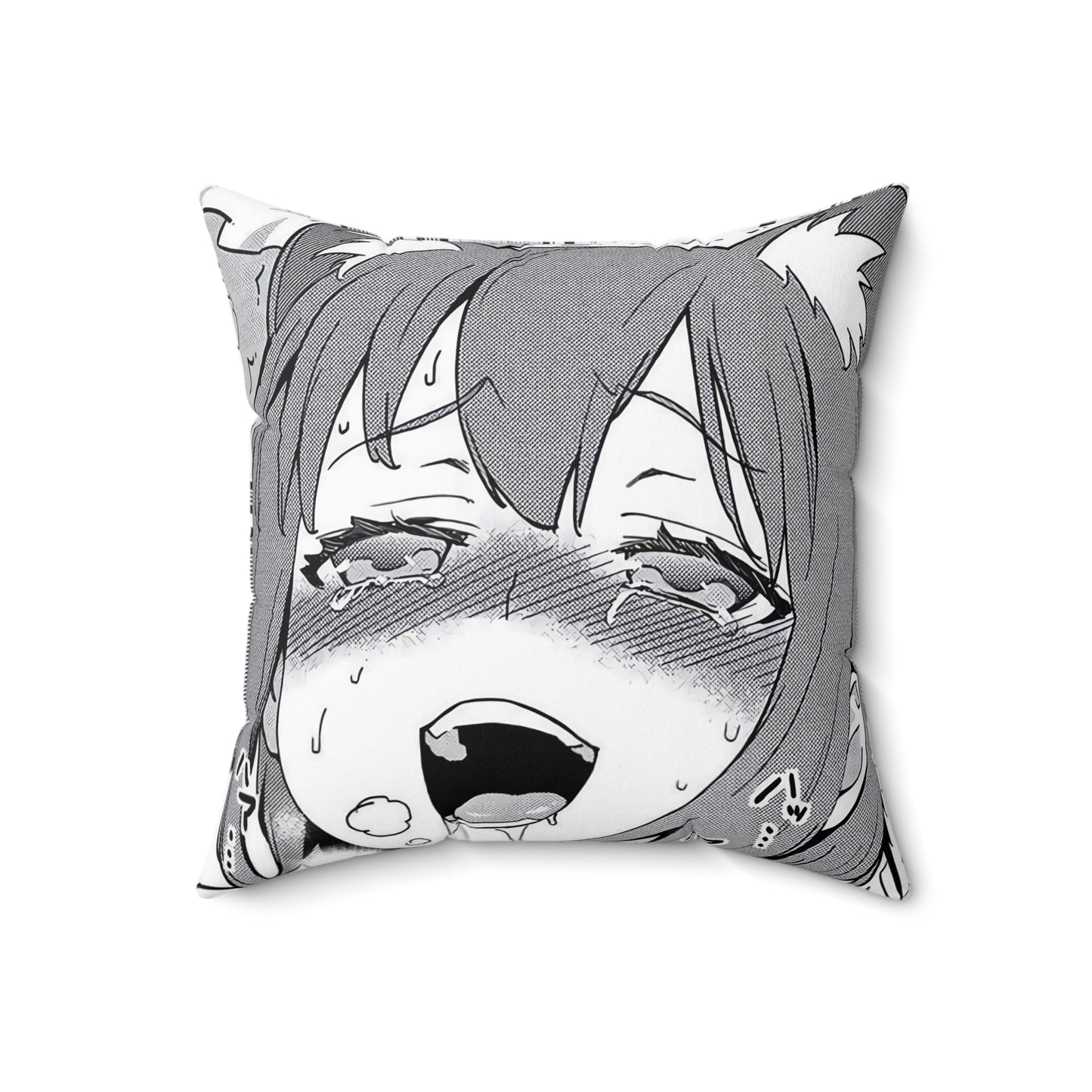 Ahegao Face Pillow | Furry | Ahegao Square Pillow | Funny Anime Pillow | Gift For Otaku | Gift For Waifu | Gift For Anime Lover