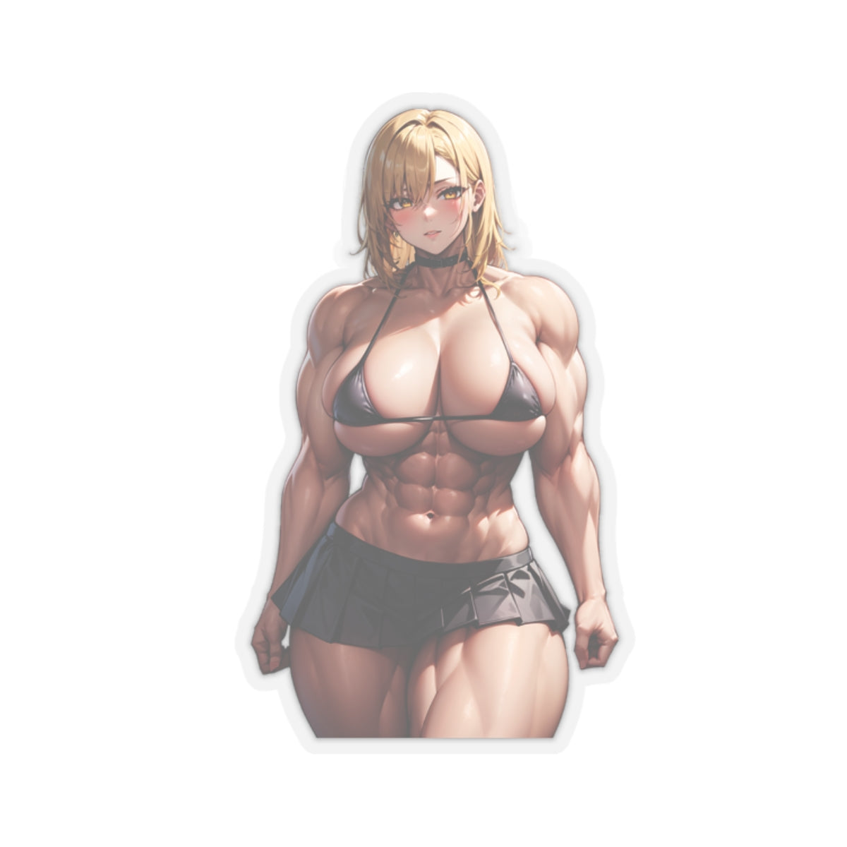 Sexy Anime Sticker | Muscle Girl | Lewd Anime Sticker | Lewd Sticker | Sexy Waifu Sticker | Muscle Mommy | Muscular | Muscles