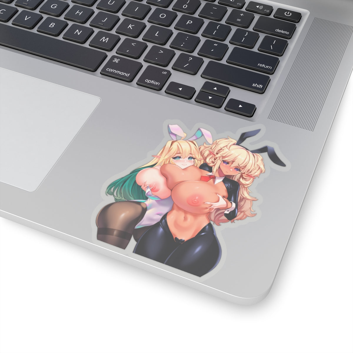 Sexy Anime Sticker | Dark Elven | Last Origin | Lewd Anime Sticker | Lewd Sticker | Sexy Waifu Sticker | Yuri | Bunny Ears | Bunny | Big Tits