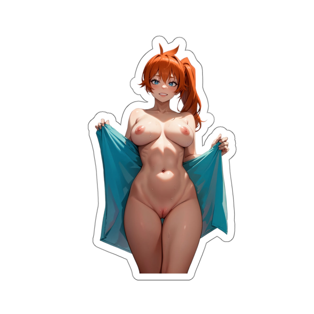 Sexy Anime Sticker | Lewd Anime Sticker | Lewd Sticker | Sexy Waifu Sticker | MHA | Towel | SAMSARA_AI