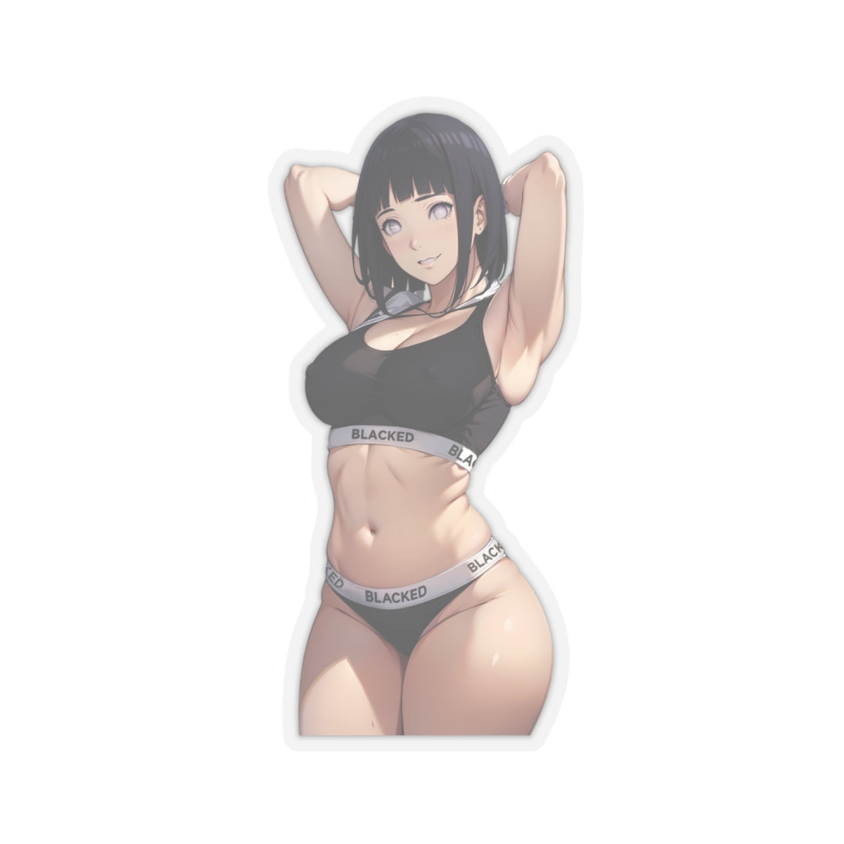 Sexy Anime Sticker | Hinata | Lewd Anime Sticker | Lewd Sticker | Sexy Waifu Sticker | Blacked | SAMSARA_AI