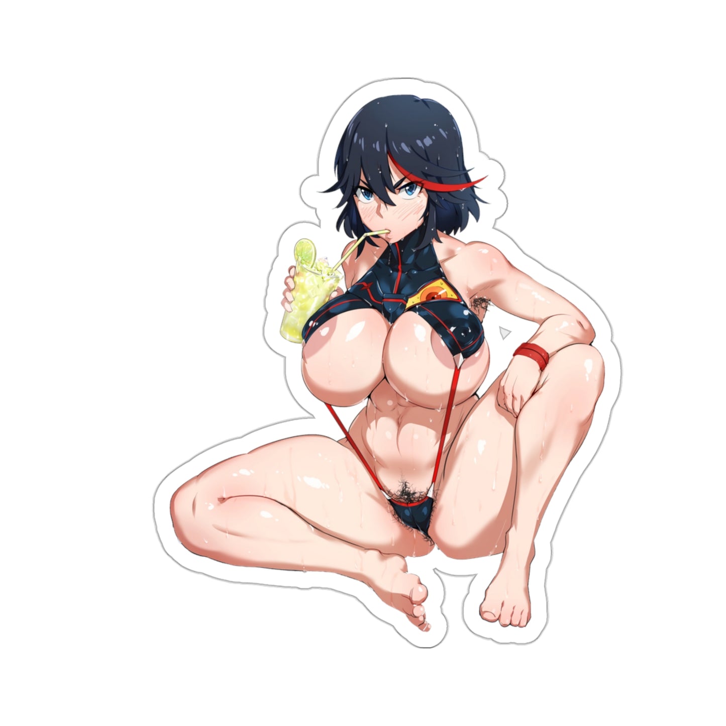 Lewd Ryuko Matoi Sticker | Kiss-Cut Sticker | Kill La Kill Sticker | Uncensored Anime | Sexy Anime Sticker | Lewd Anime Sticker | Otaku | Waifu