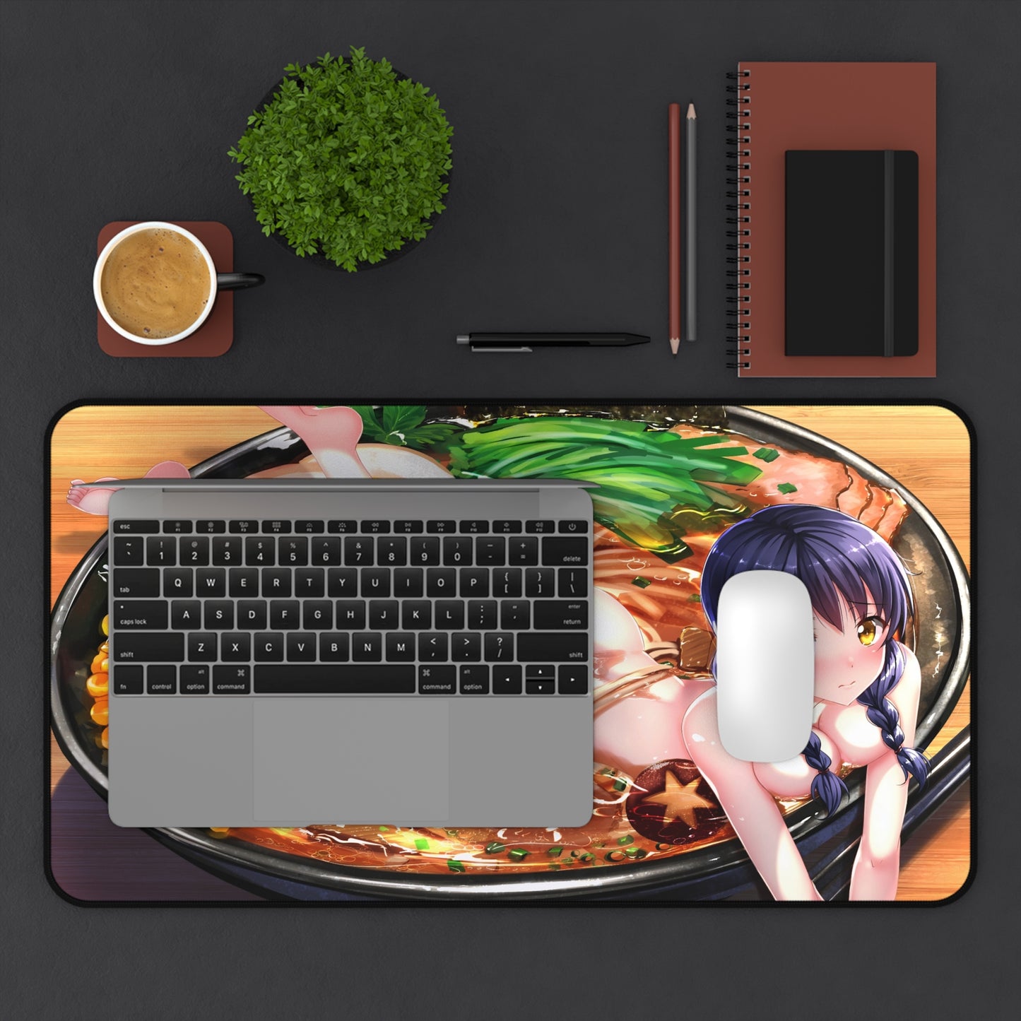 Lewd Mouse Pad | Food Wars | Food Wars Sexy Mousepad | Megumi Tadokoro | Sexy Ramen Desk Mat | Ecchi Playmat | Ecchi | Waifu