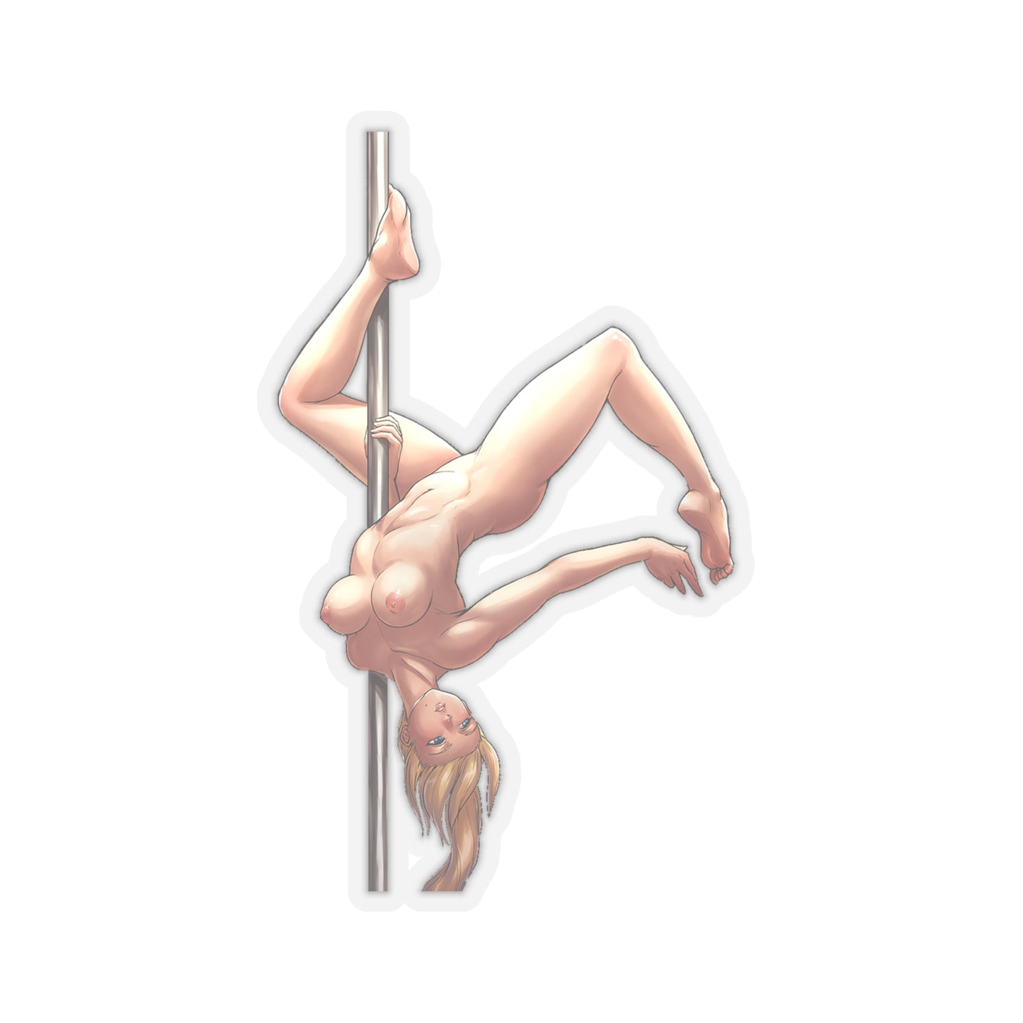 Lewd samus aran Sticker | Stripper | Nude | Sexy Anime Sticker | Lewd Anime Sticker | Otaku | Waifu | Pole Dancing | Funny Anime Sticker | Blond | Naked Anime Girl