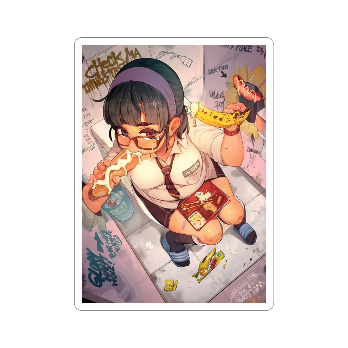 Lewd Waifu Sticker | Blowjob | Funny | Humor