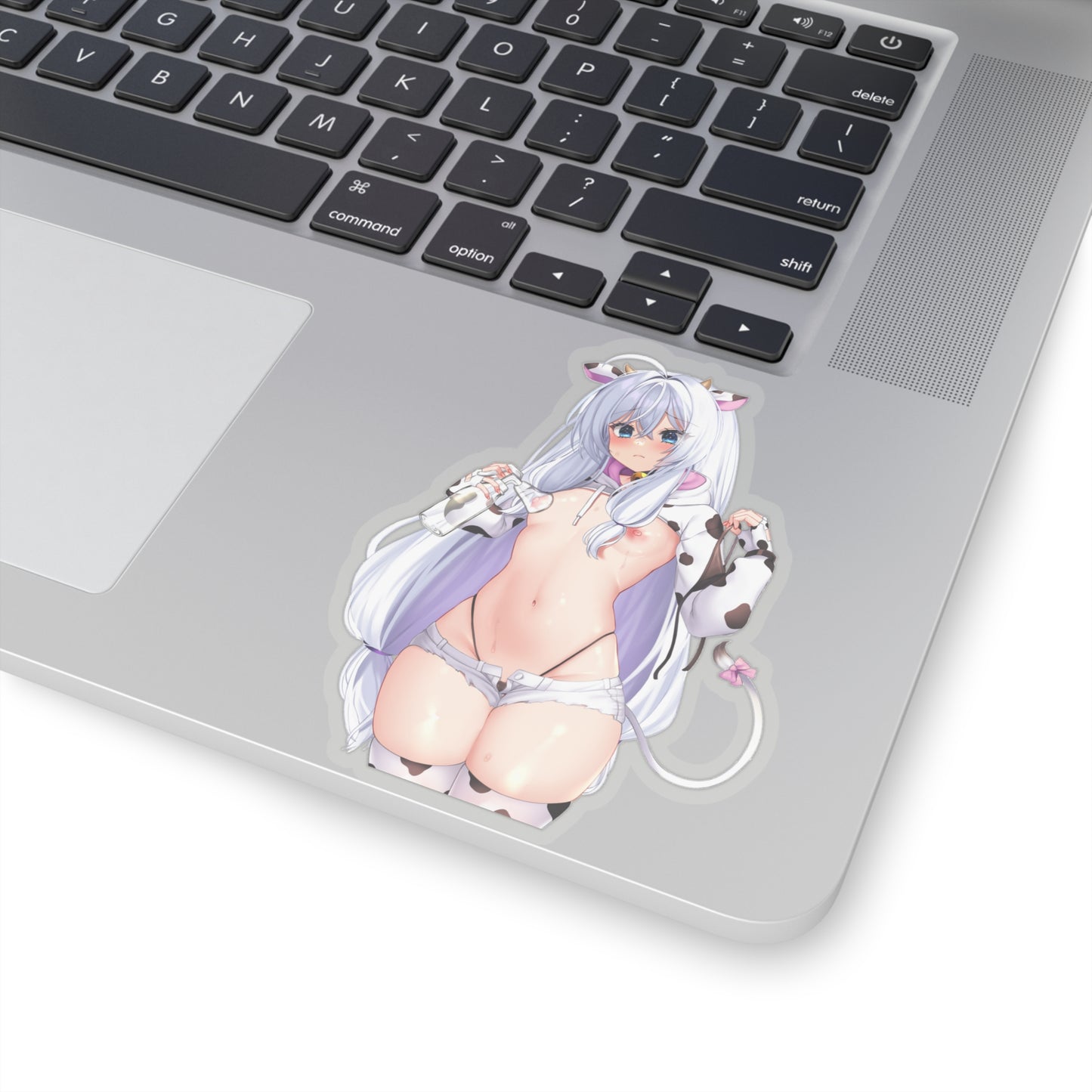 Lewd Stella Unibell Sticker | Cow Costume | Soulworker | Naked Anime Girl Sticker | Uncensored Anime | Small Tits | Sexy Anime Sticker | Waifu | Otaku | HuCow