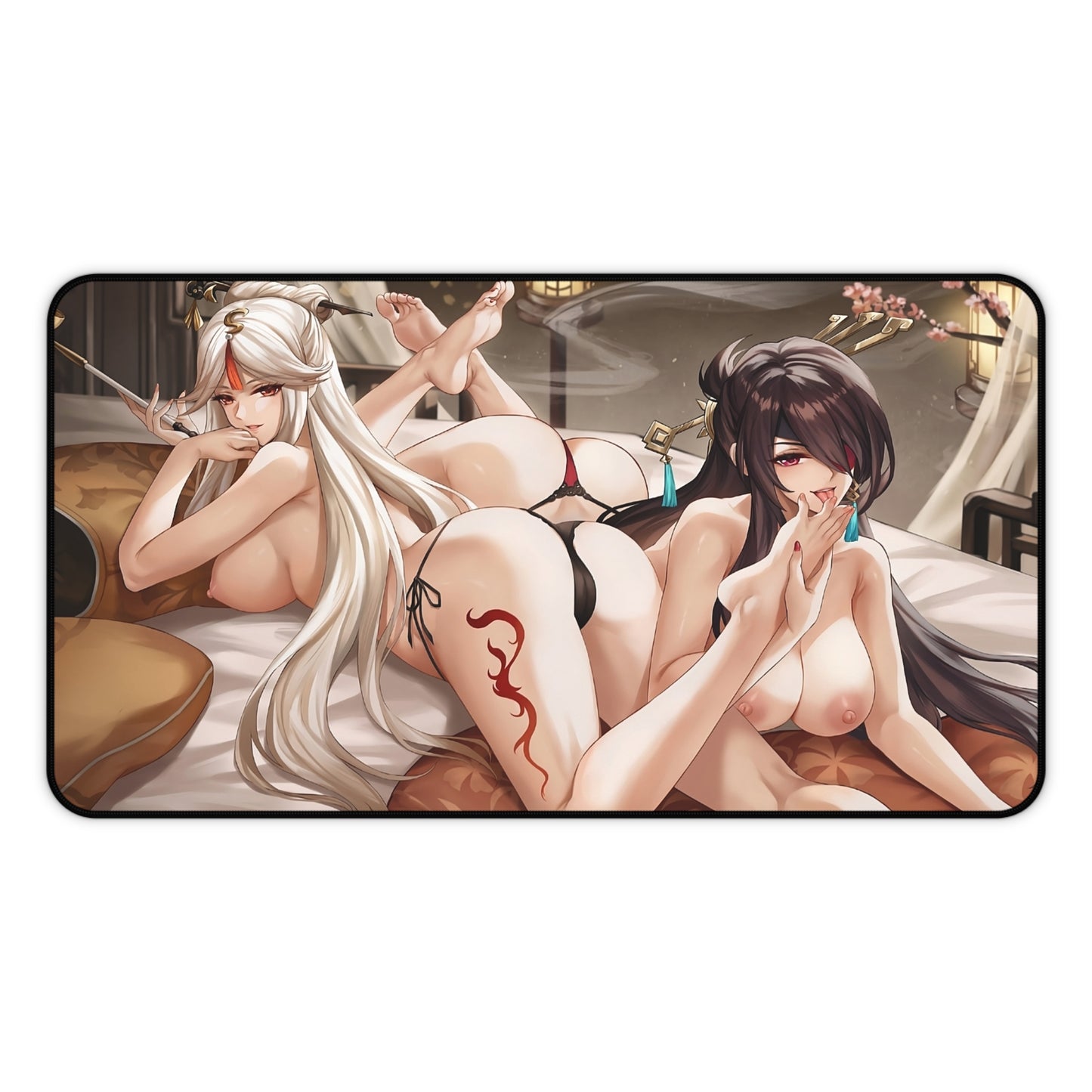 Lewd Mouse Pad | Sucking Toes | Genshin Impact | Ecchi | Waifu | Otaku | Weeb | Foot Fetish | Feet Fetish | Feet | Foot | Tits