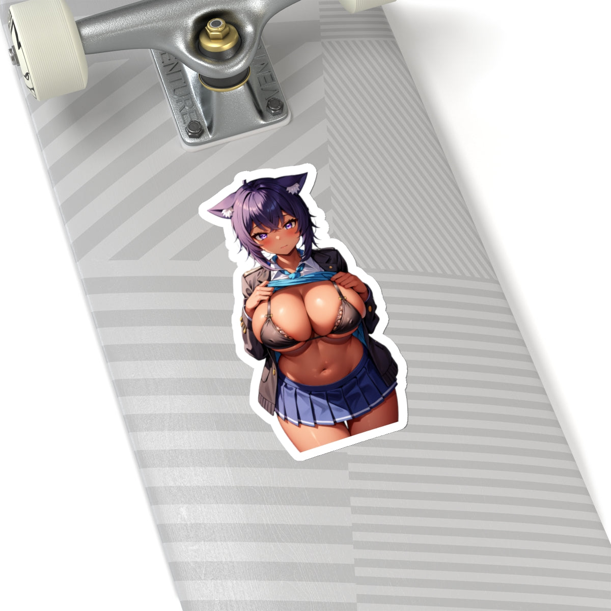 Sexy Waifu Sticker | Nekomata Okayu | Vtuber | Big Boobs | Sexy Ebony | Sexy Anime Sticker | Lewd Anime Sticker | Otaku | Waifu | Waifu Sticker