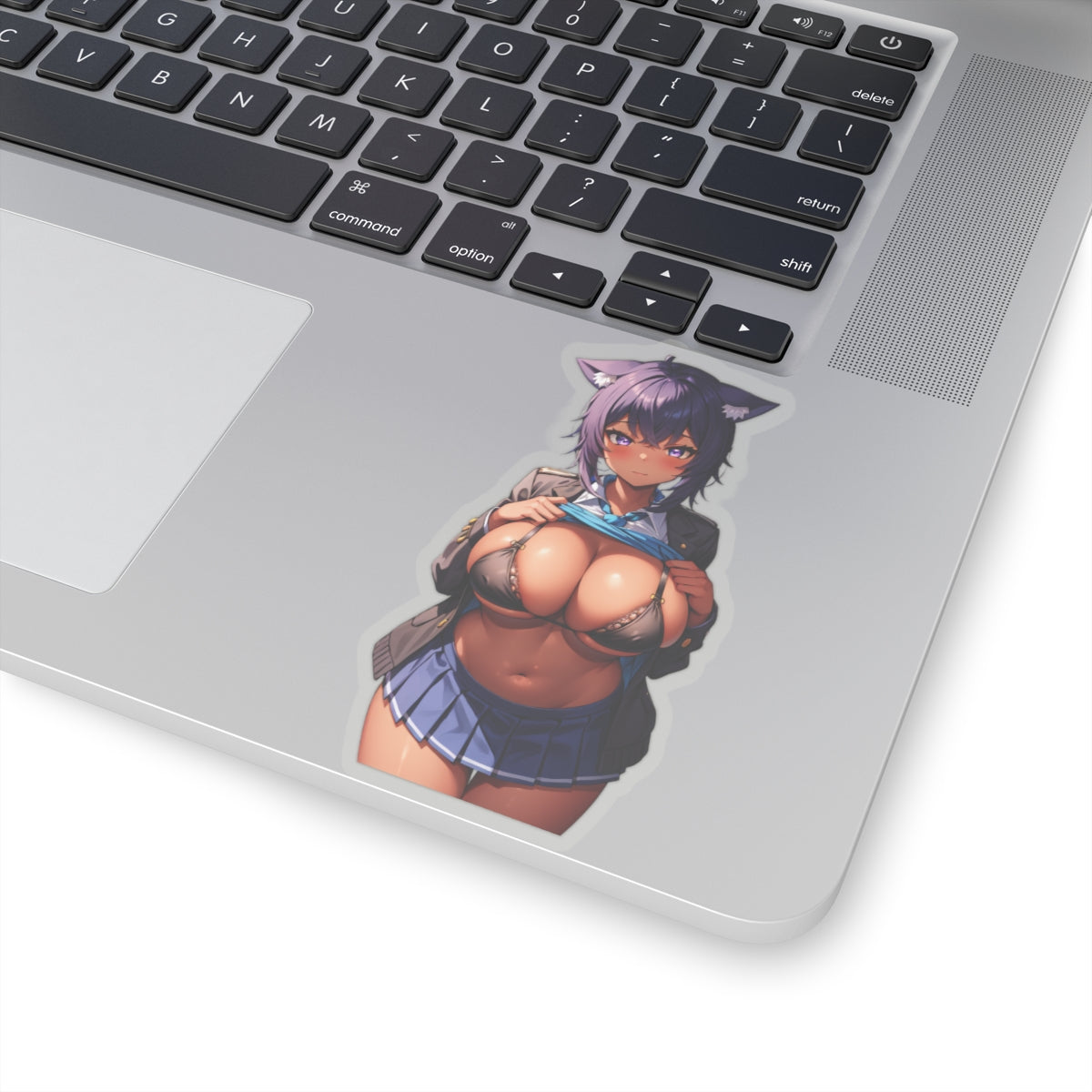 Sexy Waifu Sticker | Nekomata Okayu | Vtuber | Big Boobs | Sexy Ebony | Sexy Anime Sticker | Lewd Anime Sticker | Otaku | Waifu | Waifu Sticker