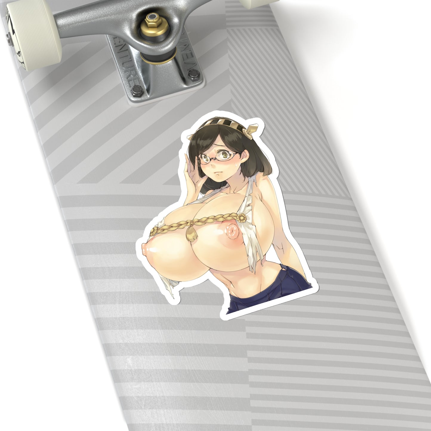 Lewd Ryuko Kirishima Sticker | Huge Tits | Kiss-Cut Sticker | Kantai Collection Sticker | Uncensored Anime | Sexy Anime Sticker | Lewd Anime Sticker | Otaku | Waifu