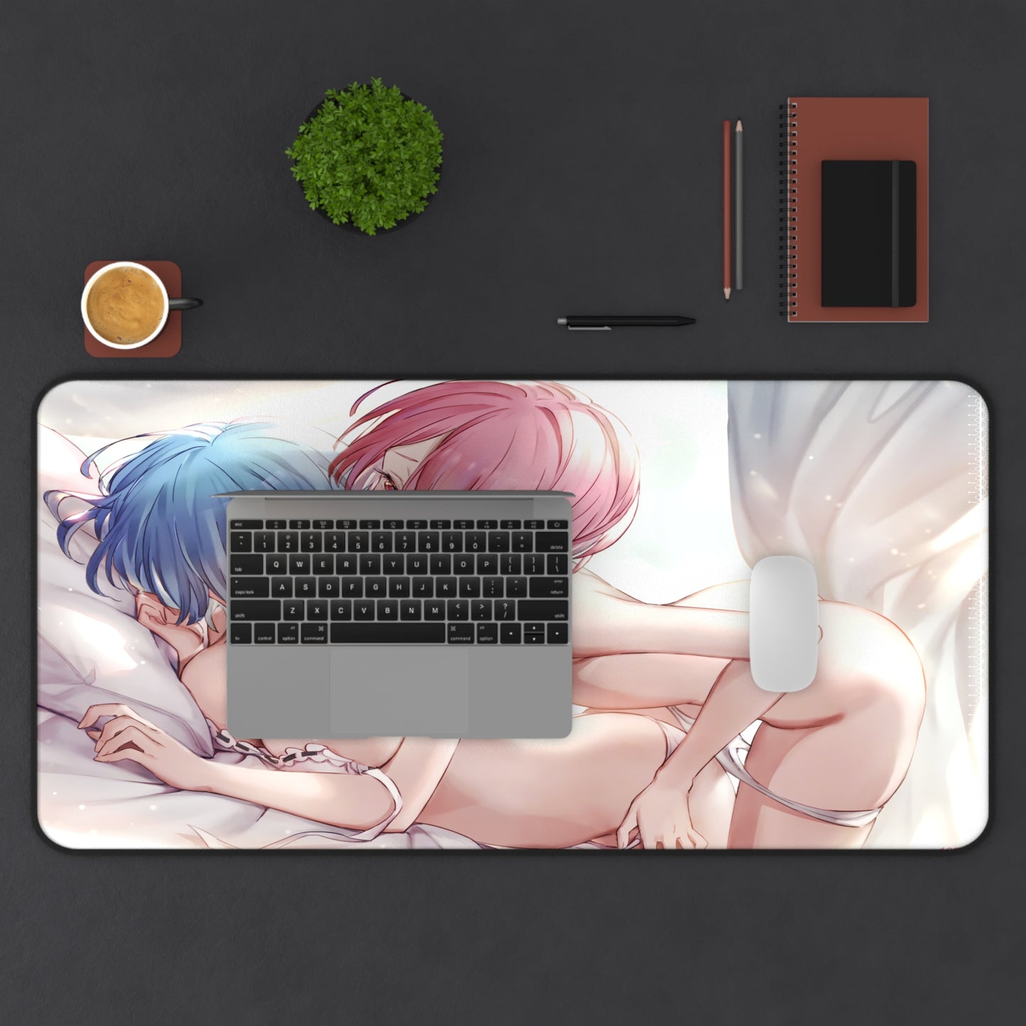 Re: Zero Mouse Pad | Rem and Ram | Rem Ram Mousepad| Re Zero | Ecchi | Waifu | Ahegao | Sexy Playmat | Erotic