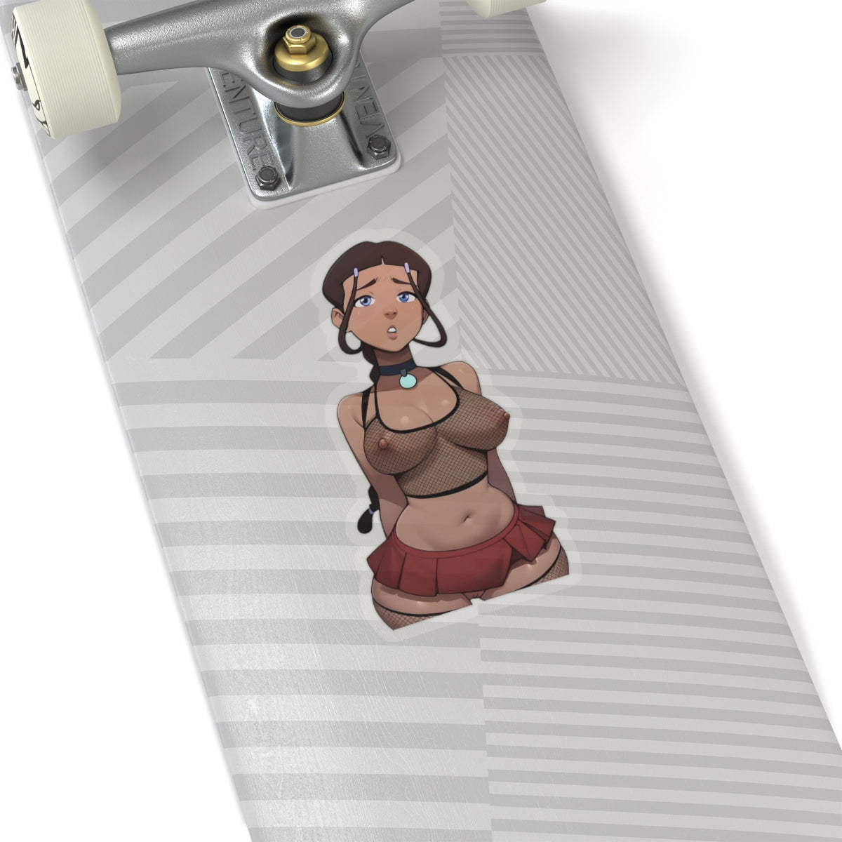 Waifu Sticker | Hentai Girls Sticker | Ebony | Brown Skin