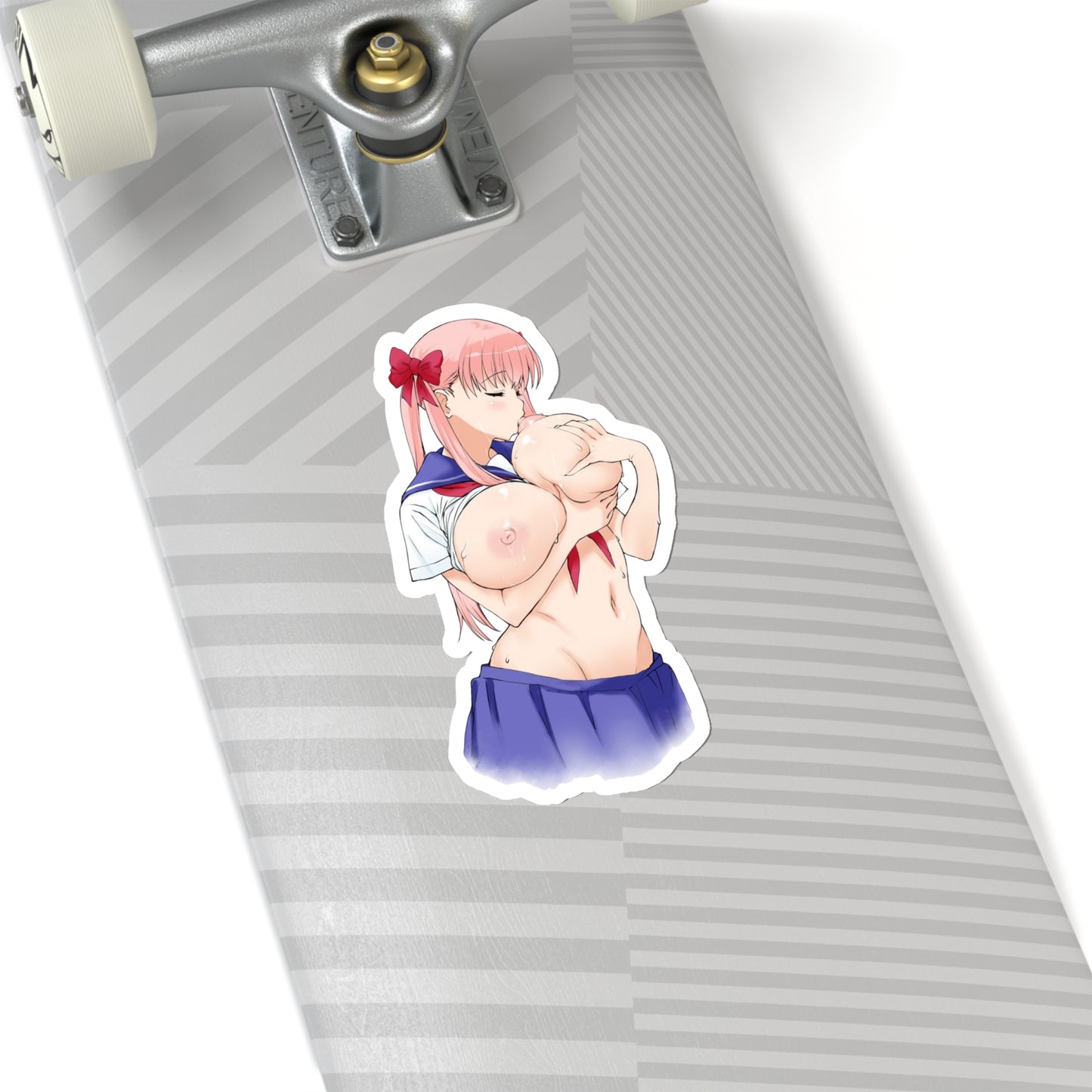 Lewd Nodoka Haramura Sticker | Sucking Own Nipple | Lewd Anime Sticker | Saki | Big Boobs | Tits | Otaku | Waifu | Uncensored Anime | Sexy Anime Sticker | Ginger | Red Hair | Red Head