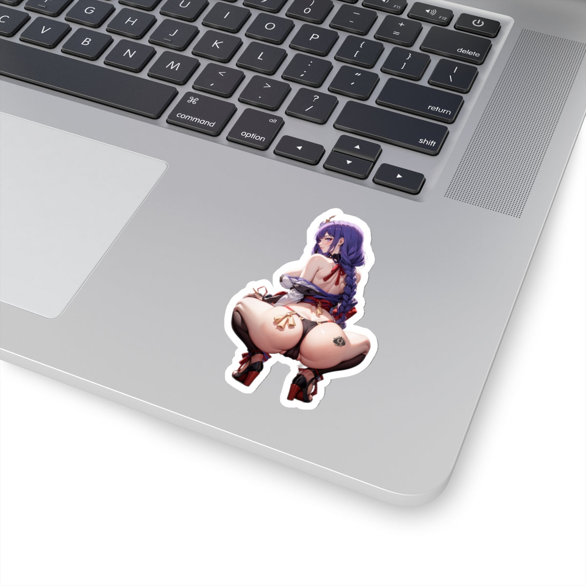 Sexy Anime Sticker | Raiden Shogun | Lewd Anime Sticker | Lewd Sticker | Sexy Waifu Sticker | Heels | Black Spade | Blacked | SAMSARA_AI